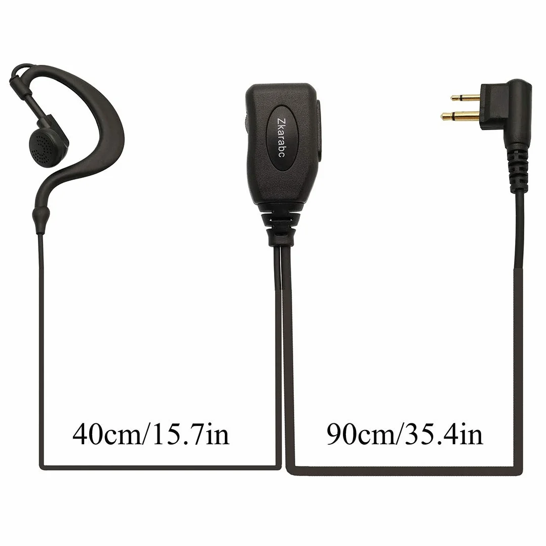 Walike Talkie słuchawki douszne z mikrofonem, kształt G, regulowana głośność, zestaw słuchawkowy, kompatybilne z Motorola CLS1410 CLS1110 BRP40 CP200 CP200D CP185 DTR650 RDU2020 RDU4100 RDU4160D