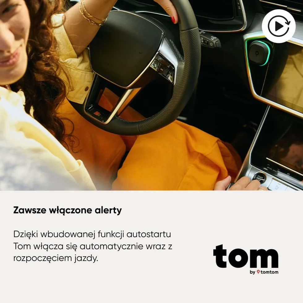 TomTom Antyradar do Samochodu - Bez Abonamentu | Tom by TT Premium Pack
