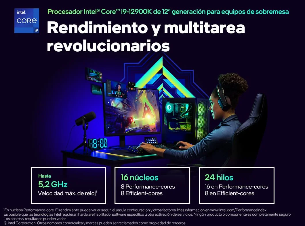Intel® Core™ i9-12900K procesor stacjonarny 16 (8P+8E) rdzenie do 5,2 GHz odblokowany chipset serii LGA1700 600 125 W