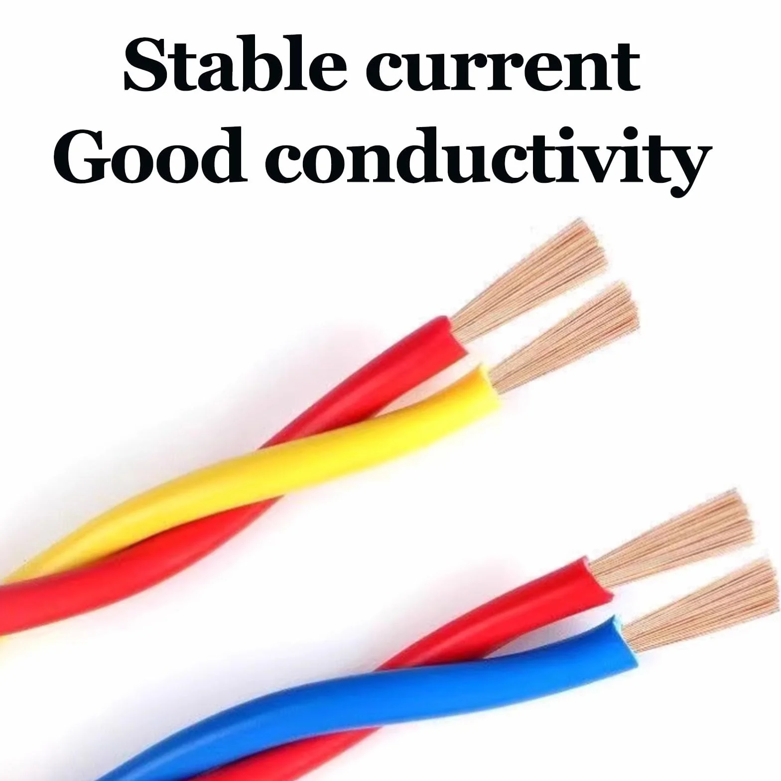 Ekranowany kabel alarmowy, 2-żyłowy kabel zasilający RVS z czystej miedzi, skrętka 0,5-2,5 mm², 60-320 stóp(100ft,2C-0.5MM2)