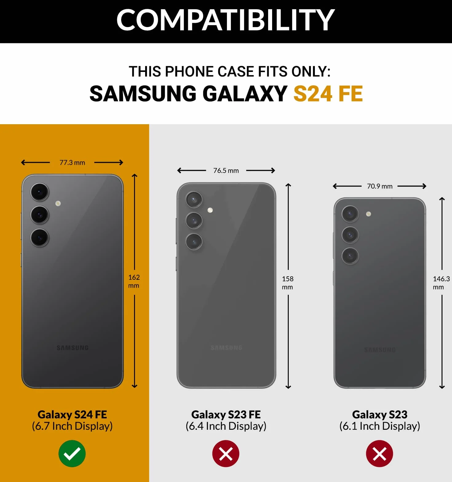 SURAZO Premium 100% skóra naturalna pokrowiec na pasek do Samsung Galaxy S24 FE pokrowiec skórzany – poziome etui na telefon komórkowy kabura [pełna skóra etui na telefon komórkowy] [szlufka na pasek]