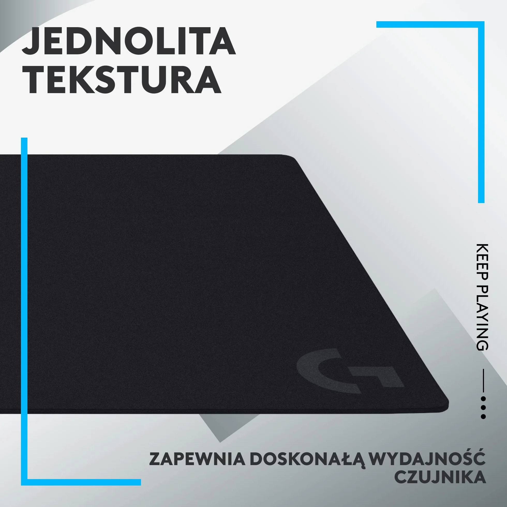Logitech G G840 Bardzo Duża Podkładka pod Mysz dla Graczy, Stworzona pod Czujniki, Umiarkowane Tarcie, Antypoślizgowa, akcesoria do PC i do Mac, 900 x 400 x 3 mm