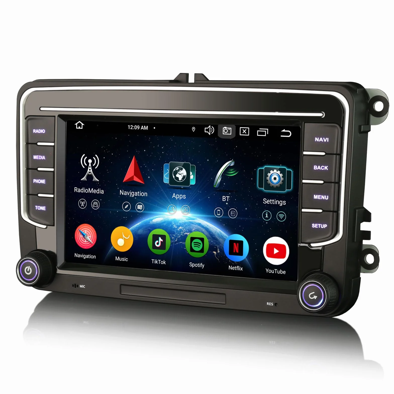 Android 14 4 GB + 64 GB 8-rdzeniowe radio samochodowe GPS nawigacja do VW Crafter Amarok, Caddy, Polo ŠKODA Yeti Transporter T6, 7 cali, ekran dotykowy, obsługuje CarPlay Android Auto DAB+ WiFi 4G FM
