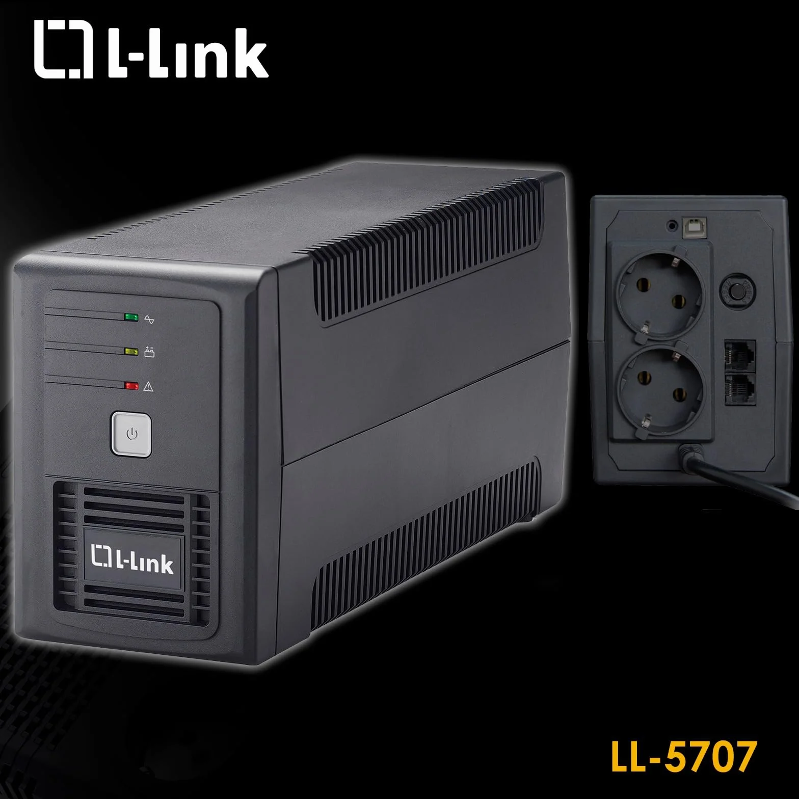 L-Link | Zasilacz bezprzerwowy dla PC | Sai 700VA Interactive L-Link LL-5707