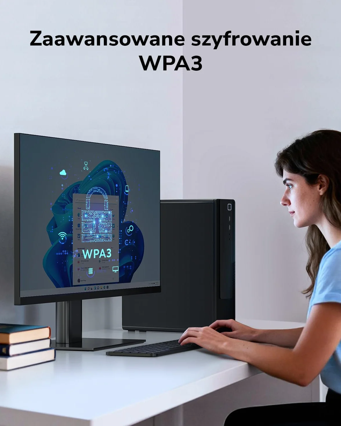 Cudy AC650 bezprzewodowy dwupasmowy adapter PCIe WiFi do komputera, 650 Mb/s WiFi 5 prędkości, 5 GHz/2,4 GHz, 802.11ac/n, kompatybilny z Windows 11/10, zawiera wsporniki standardowe i niskoprofilowe