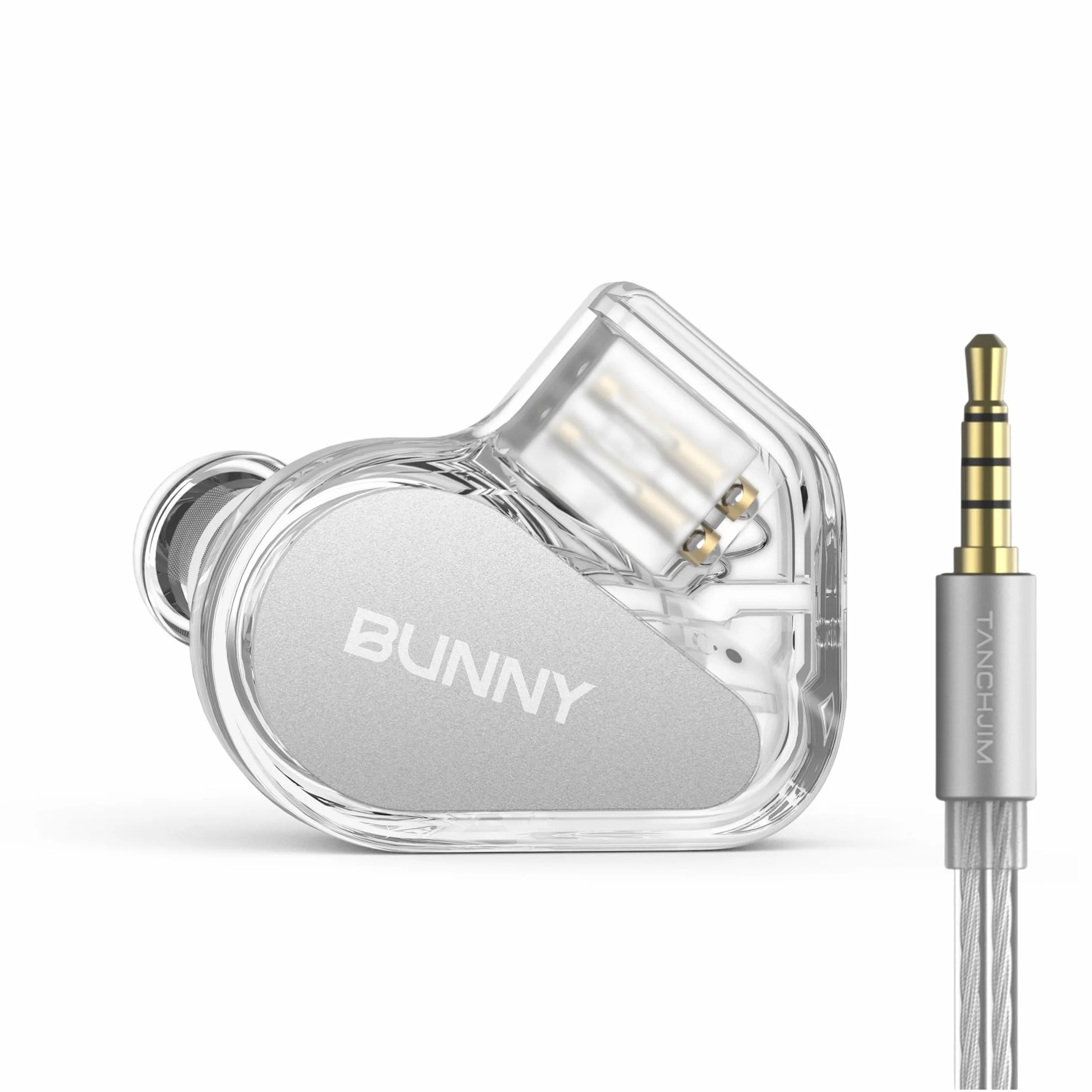 TANCHJIM Bunny słuchawki douszne dla graczy i miłośników dźwięku (3,5 mm z mikrofonem)