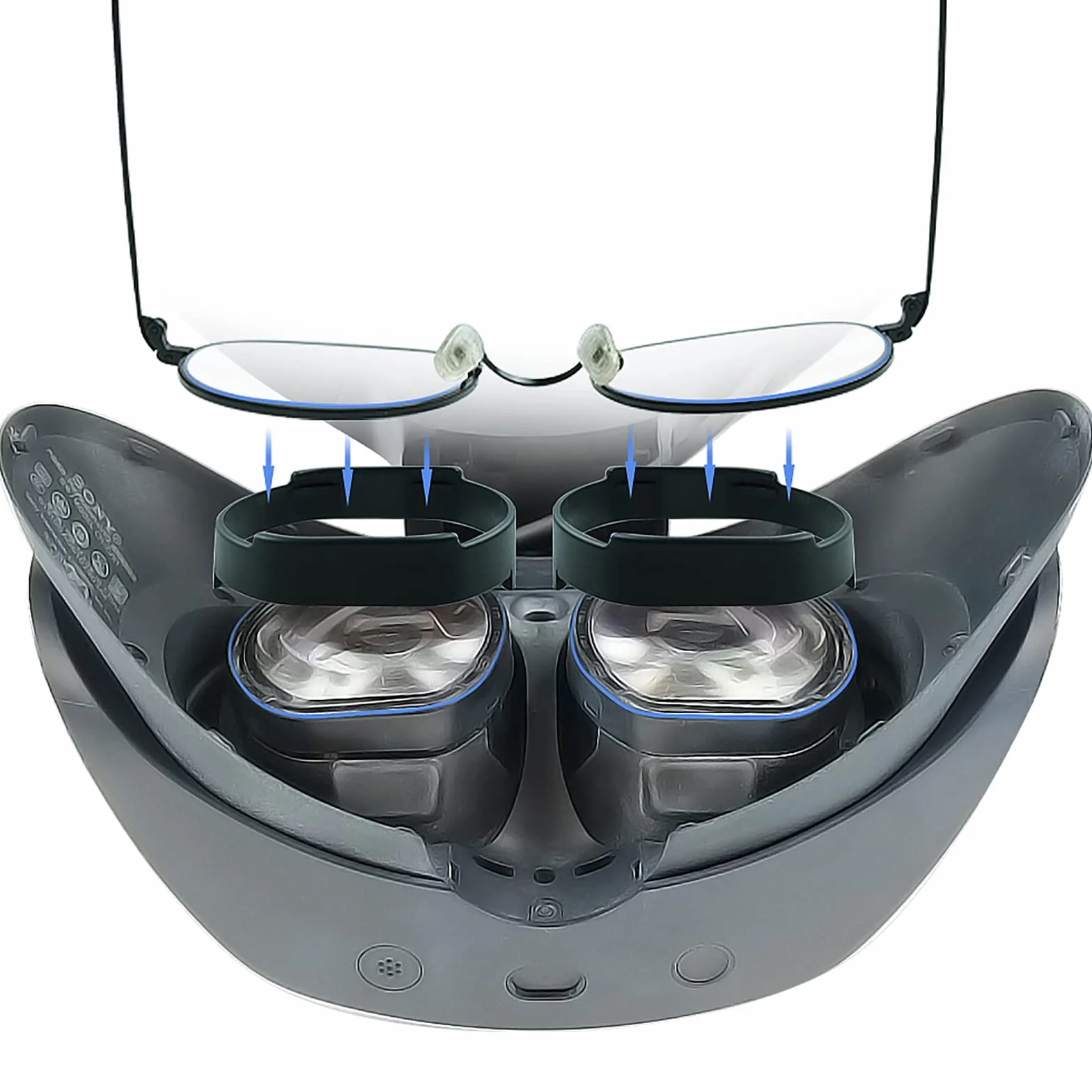 LICHIFIT Okulary Pierścienie dystansowe do obiektywu PS VR2 Anti-Scratch Protector Okulary krótkowzroczne Oprawki Akcesoria do PSVR2