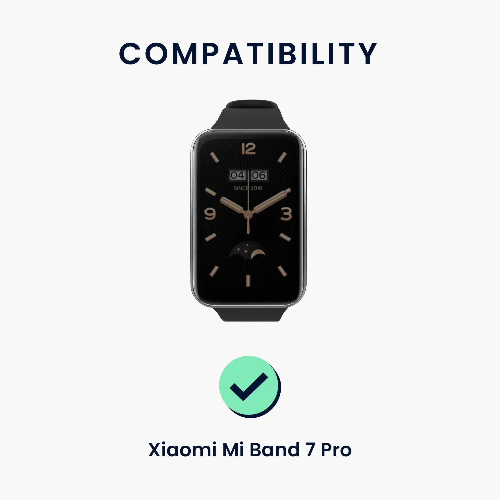 kwmobile Pasek kompatybilny z zegarkiem Xiaomi Mi Band 7 Pro, 2 x zapasowy silikonowy pasek do zegarka