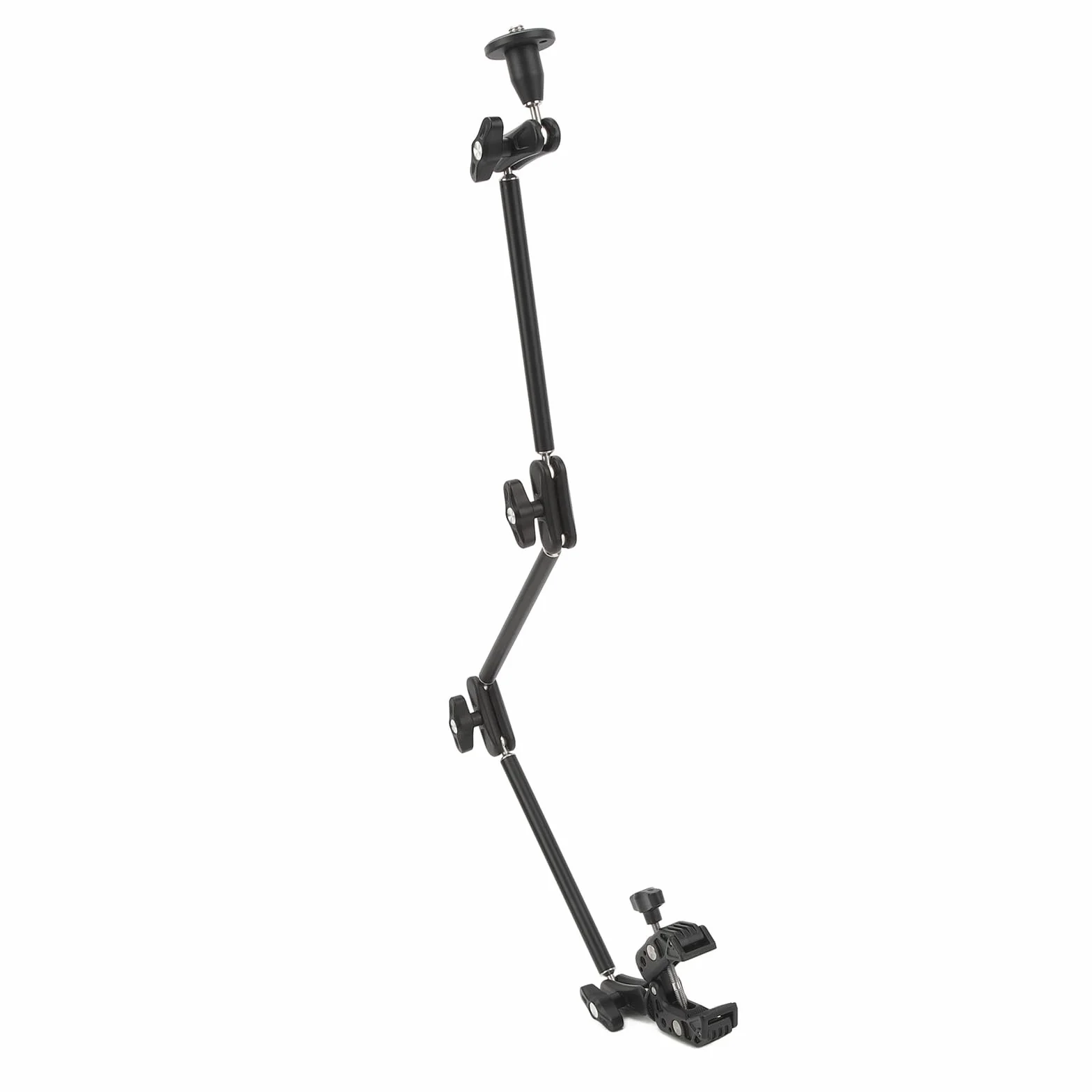 Cryfokt Ramię Przegubowe, Regulowane ramię Tarcia z Super Zaciskiem Podwójne Gwinty 1/4 i 3/8 Antypoślizgowe Podkładki Gumowe do Aparatu DSLR Rig Światła LED Monitor LCD Kamera Akcji