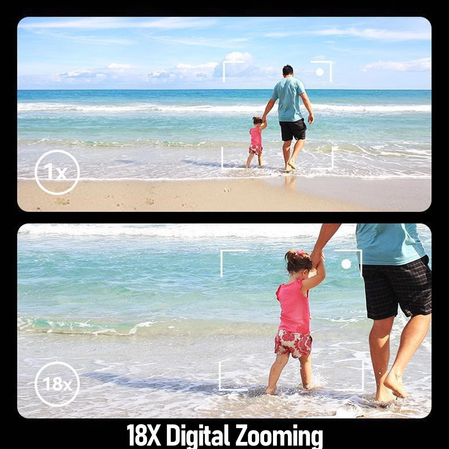 Fabater Cyfrowy Aparat Fotograficzny do Fotografii, 5K 75MP Autofocus Vlogging Camera, 3-calowy 180° Odchylany Ekran, 18-krotny Zoom Cyfrowy, Kompaktowe Aparaty Podróżne (WHITE)