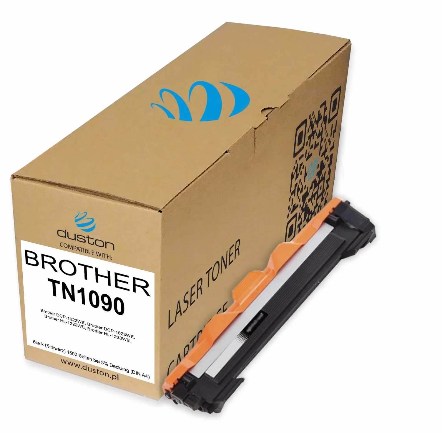Duston TN-1090 wymienialny toner, kompatybilny z Brother DCP-1622WE, 1623WE, HL-1222WE, 1223WE, czarny