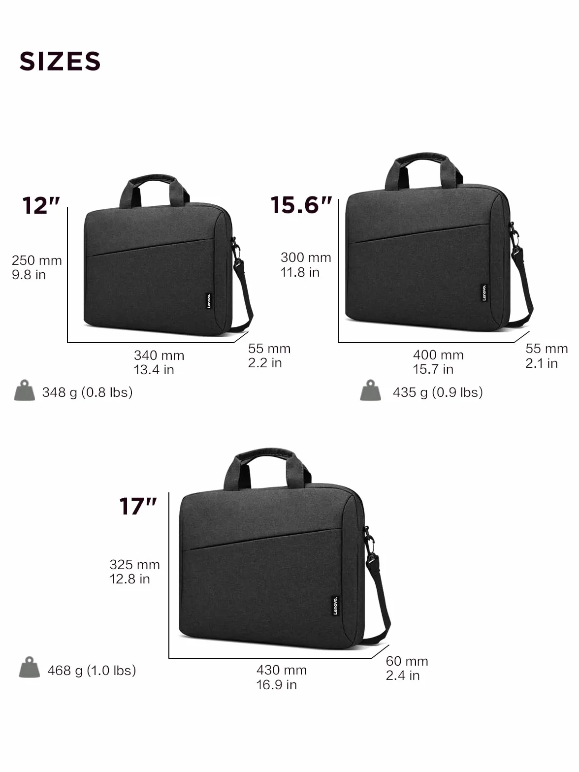 Lenovo T210 Casual Topload Notebooktasche für15.6