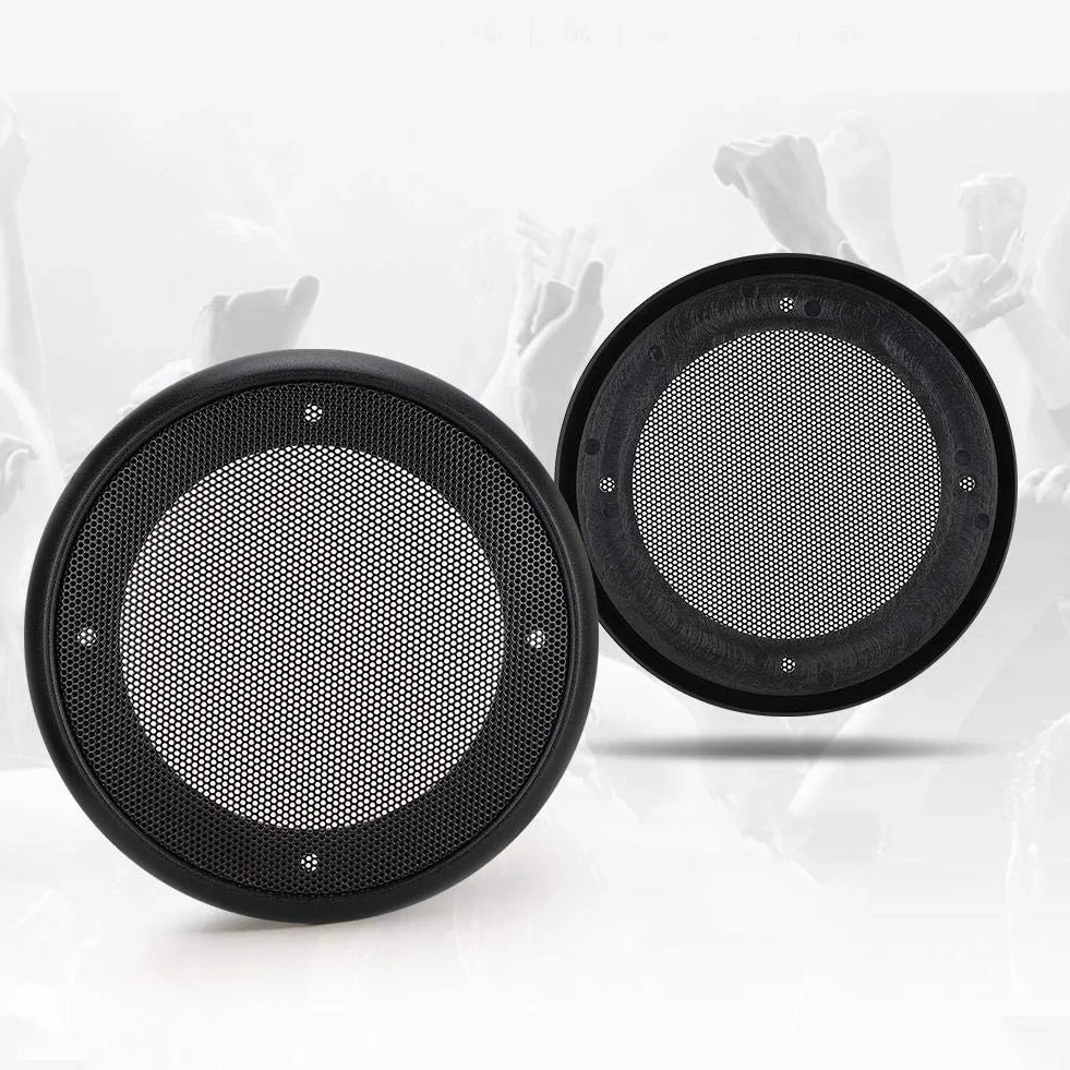 Osłony głośników 4-calowe metalowe grille subwoofera czarne
