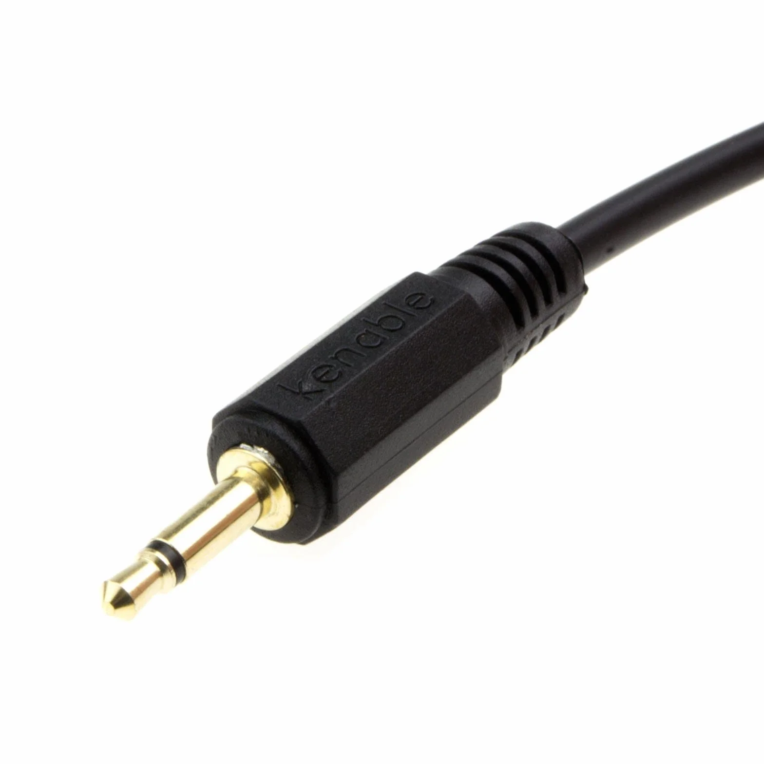 kenable Kabel MONO Jack 3,5mm Kątowy Wtyk do Wtyku 3,5mm Pozłacany Miedziany 1 m [1 metr/1m] Czarny