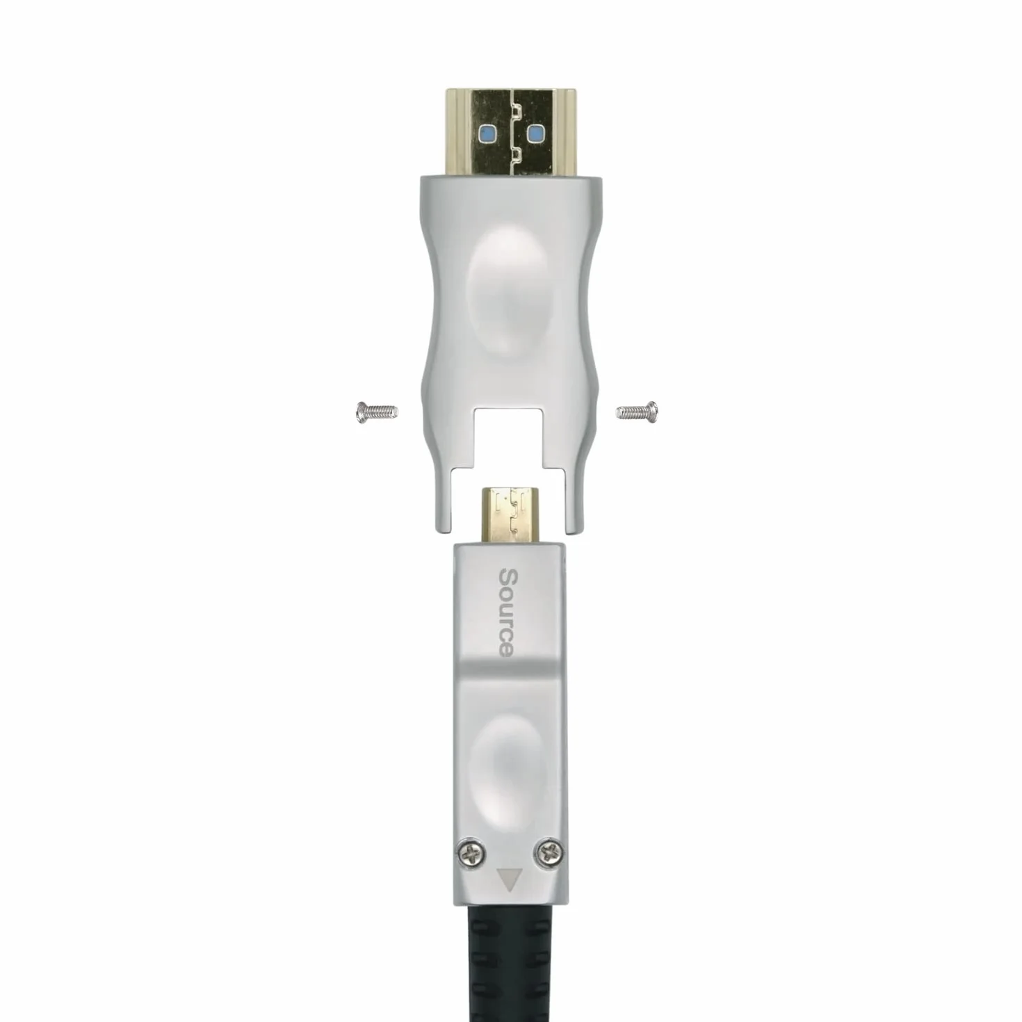 AISENS A148-0513 Kabel HDMI V2.0 AOC wysokiej prędkości/HEC 4K@60Hz 4:4:4 18Gbps, A/M-D/A/M, czarny, 40m