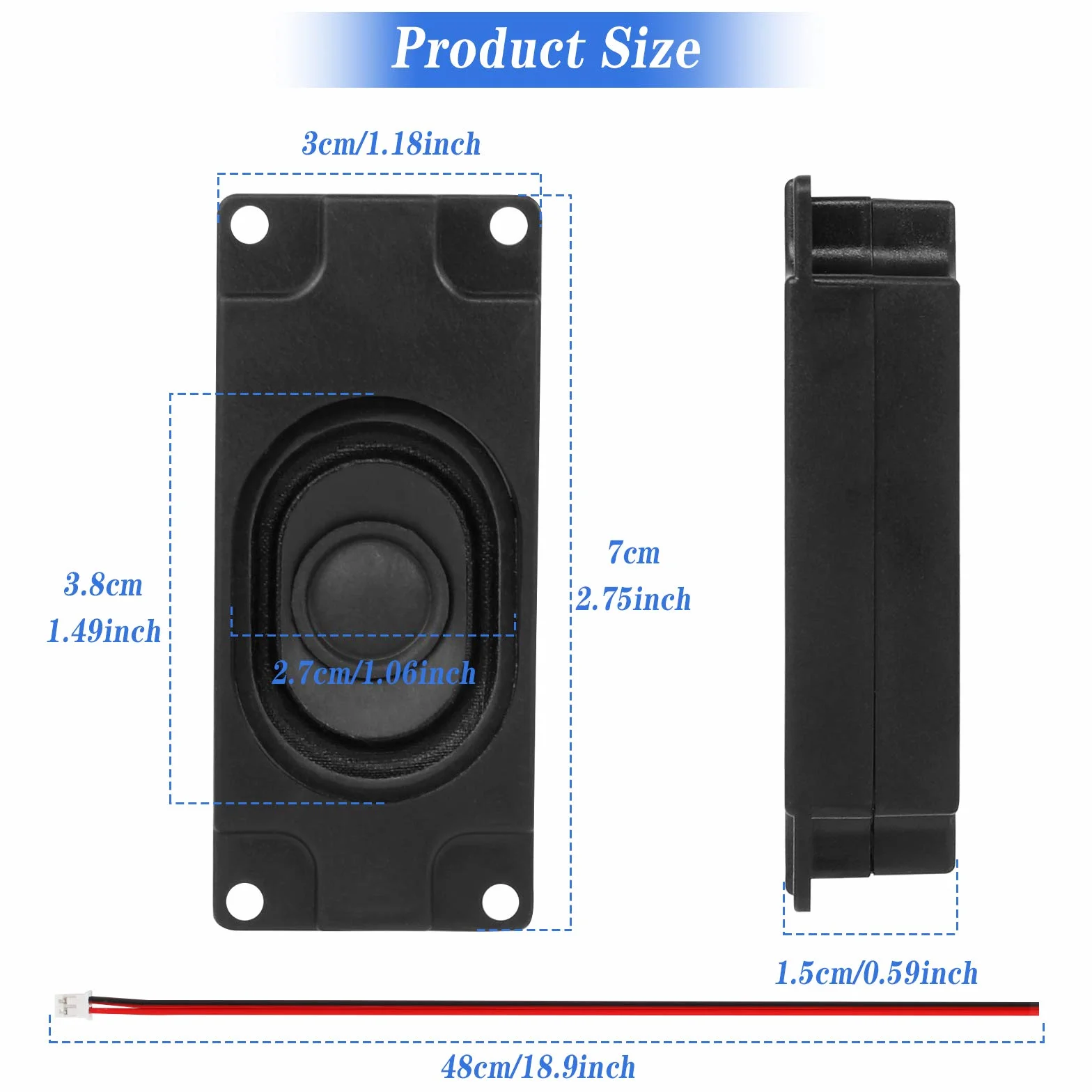 Głośnik 4 szt. 3 W 8 omów mini głośnik 8 omów 3 w głośnik Micro Linksys HDMI głośnik do małych projektów elektronicznych maszyn reklamowych monitory telewizorów LCD czarny