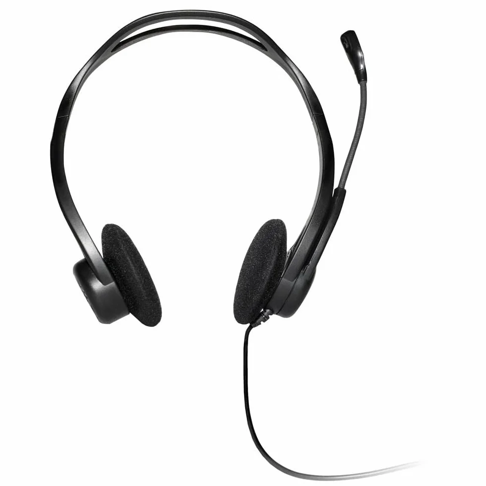 Logitech 960 Przewodowy zestaw słuchawkowy stereo USB z redukcją szumów, czarny