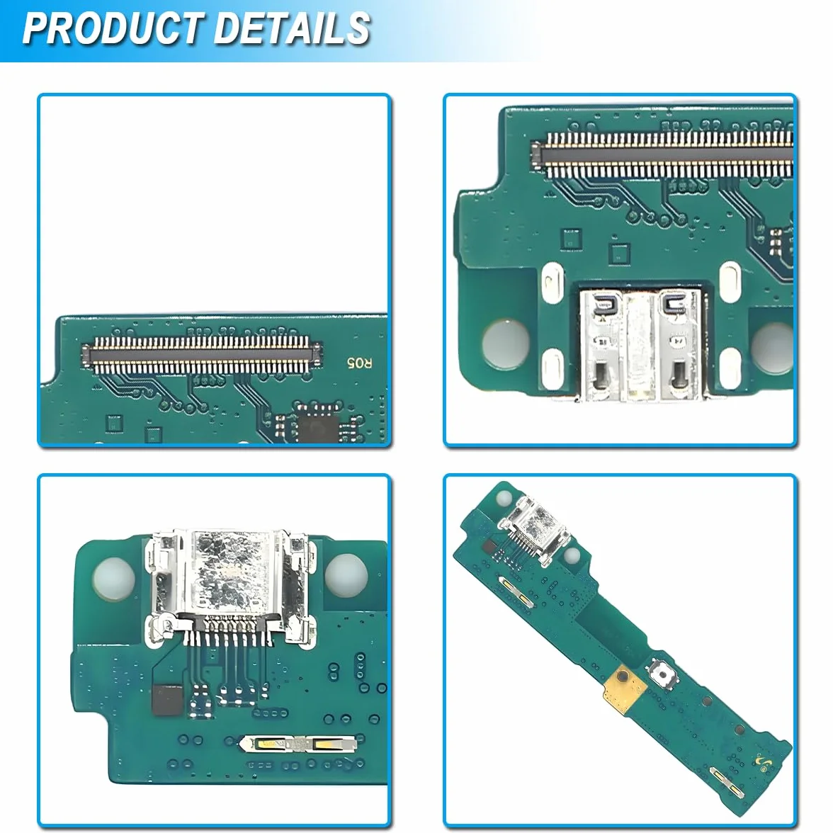 USB Charging Port do Samsung Galaxy Tab S2 9.7 2015 SM-T810 T815, Micro USB Dock Connector Flex Cable Board Kompatybilny z Galaxy Tab S2 9.7 SM-T813 T817 T819 z narzędziami do naprawy