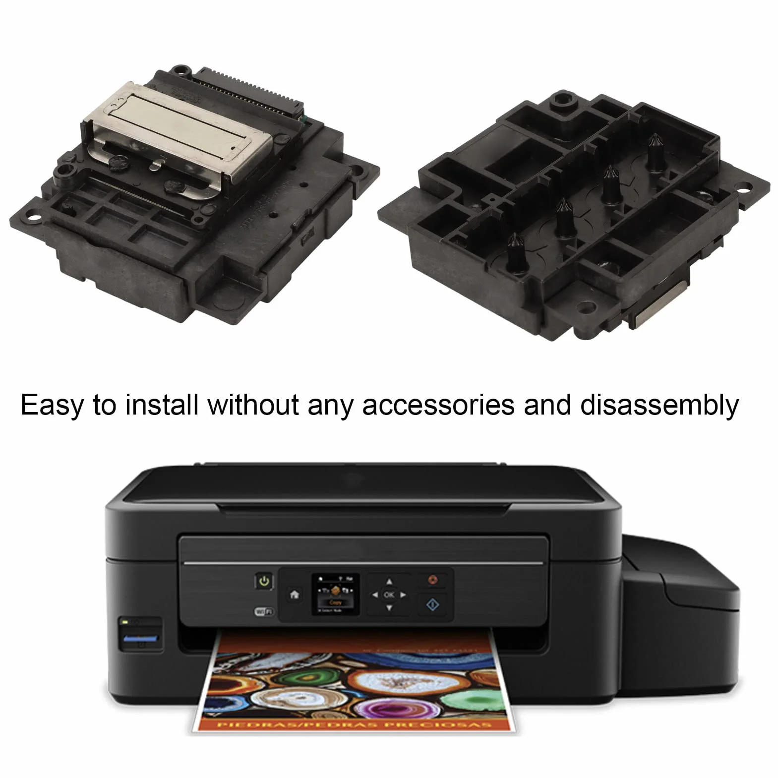 Kolorowa Głowica Drukująca L301, Wymienna Głowica Drukująca do Epson L300 L301 L303 L351 L355 L358 L111 L120 L210 L211 ME401 ME303, Części Zamienne do Drukarki