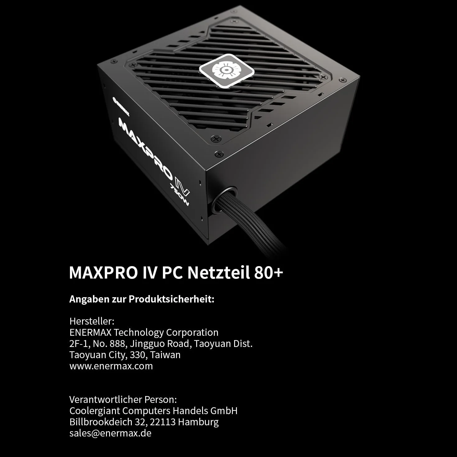 ENERMAX MAXPRO IV 650 W | niemodułowy zasilacz do komputera gamingowego ATX | indywidualny kabel Mesh Sleeve |80 Plus | cichy wentylator 120 mm | jap. kondensator z 5-krotnym obwodem ochronnym|EMP650W