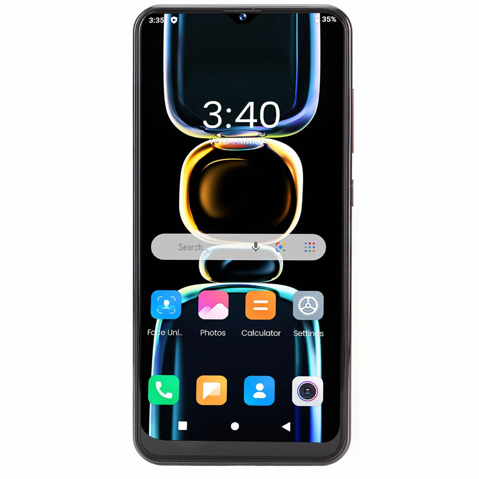 Odblokowany Smartfon, Wyświetlacz HD o Przekątnej 6,54 Cala, 8 GB RAM 256 GB ROM, Octa Core, Aparat 32 MP, Odblokowanie twarzą 16 MP,12, GPS, 4G 5G WIFI, Trwała Bateria (BLUE)