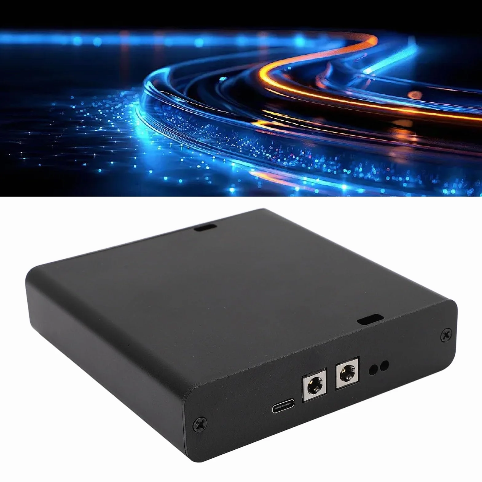 Demeras Zasilacz Liniowy z Pochłaniaczem Szumów, Wewnętrzny Dodatni Ujemny Zewnętrzny Filtr Prądu Stałego 5–24 V Plug and Play Zasilacz Liniowy 603370uf Stop Aluminium do Systemu Audio