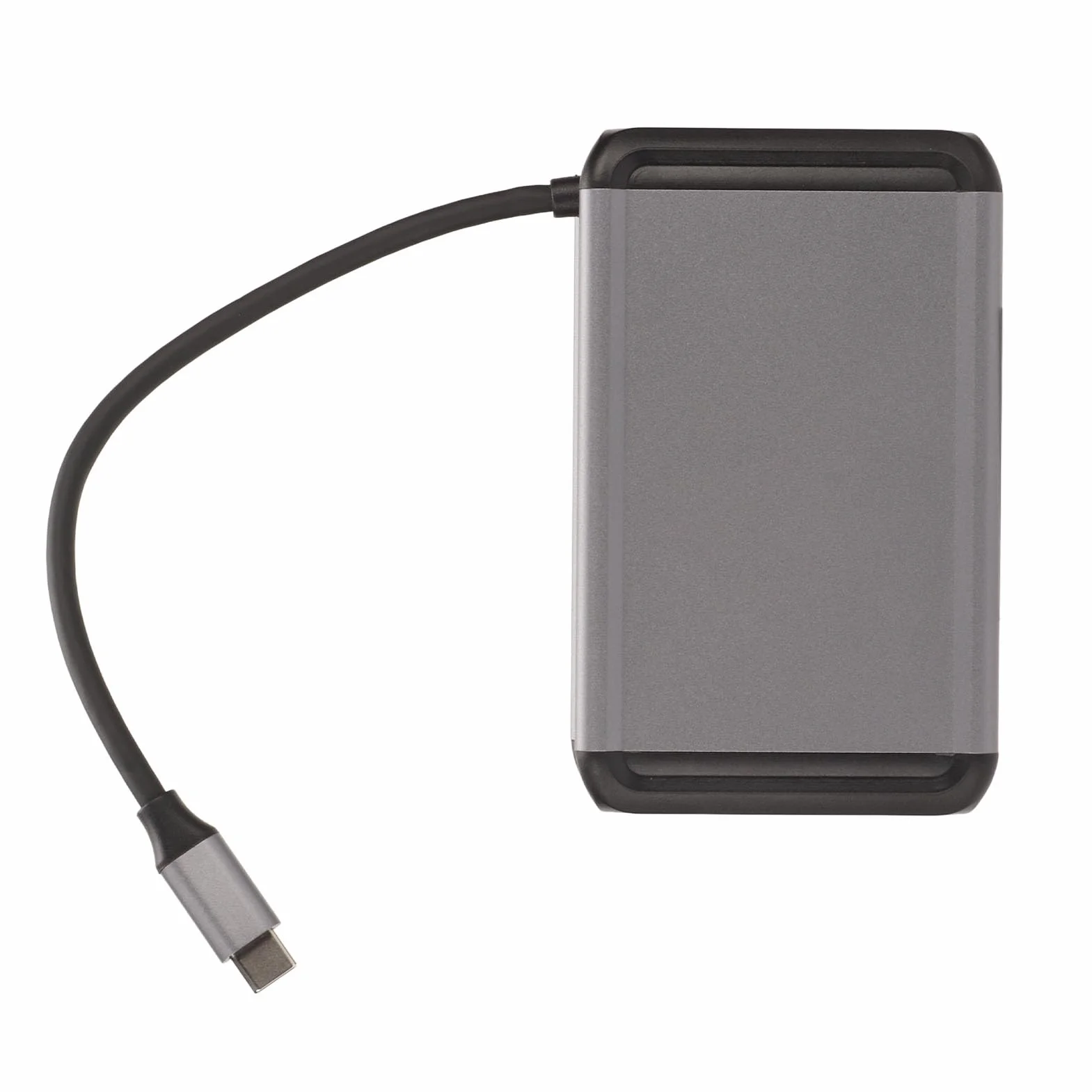 Hub 12 w 1 Typu C z obsługą 4K i funkcją Szybkiego USB 3.0 do Laptopów i Komputerów Stacjonarnych, Stop Aluminium, Szary (Szary)