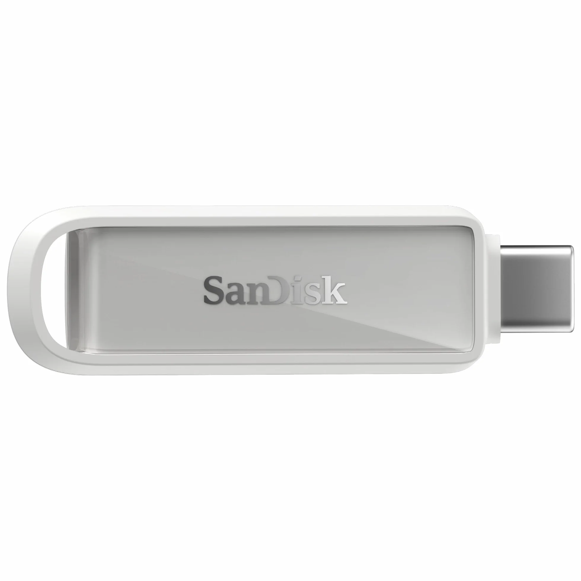 SanDisk Phone Drive z USB Type-C 1 TB (do telefonu, do smartfonów, tabletów i komputerów, prędkością 150 MB/s, Wykonuj automatyczne kopie, Dzięki odzyskiwaniu) - Arctic White
