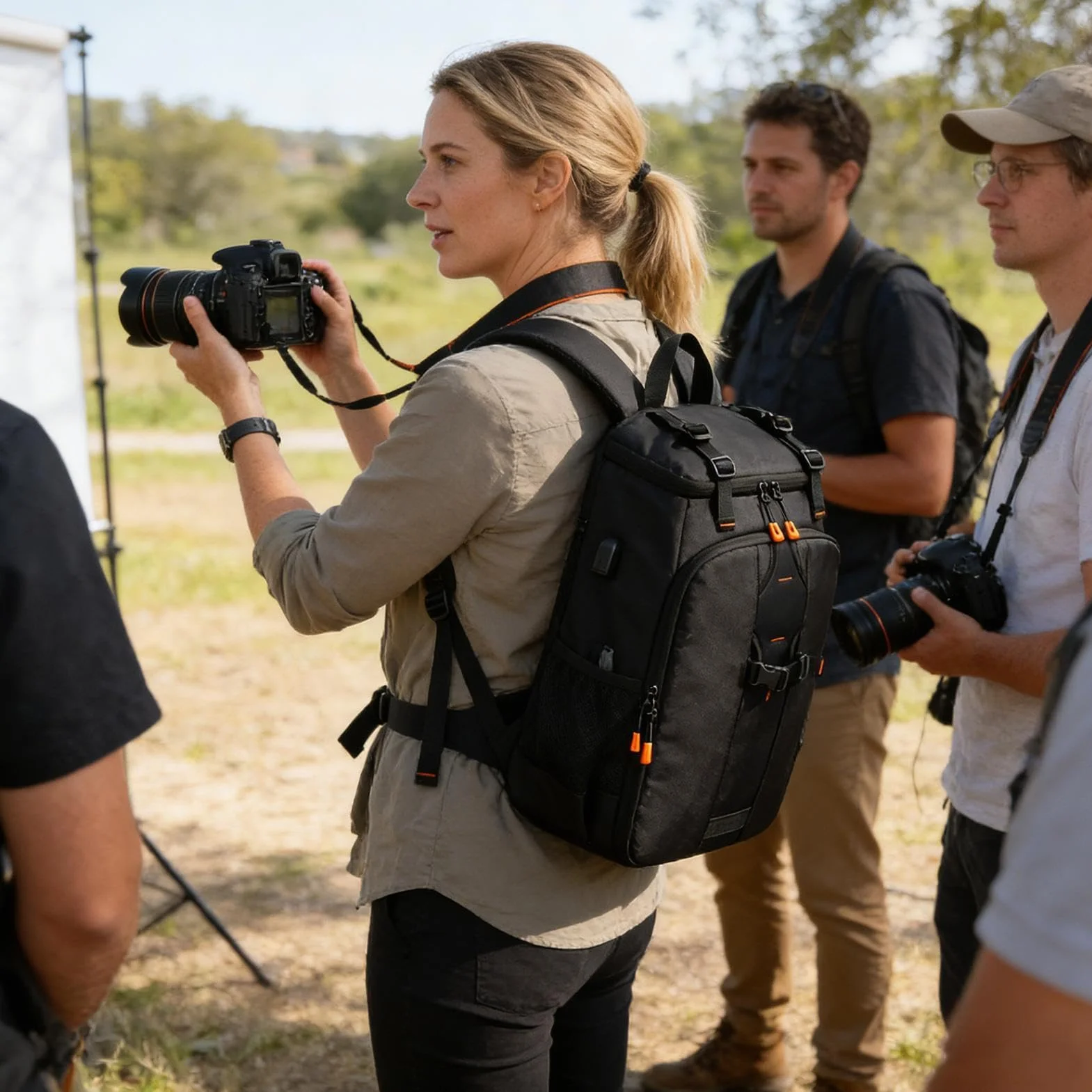 Fotograficzny plecak Pojemny plecak wielofunkcyjny z przegrodą na laptop | Etui na Aparat Cyfrowy Dla mężczyzn, podróże, outdoor, wędrówki, przygoda, dron, praca, szkoła