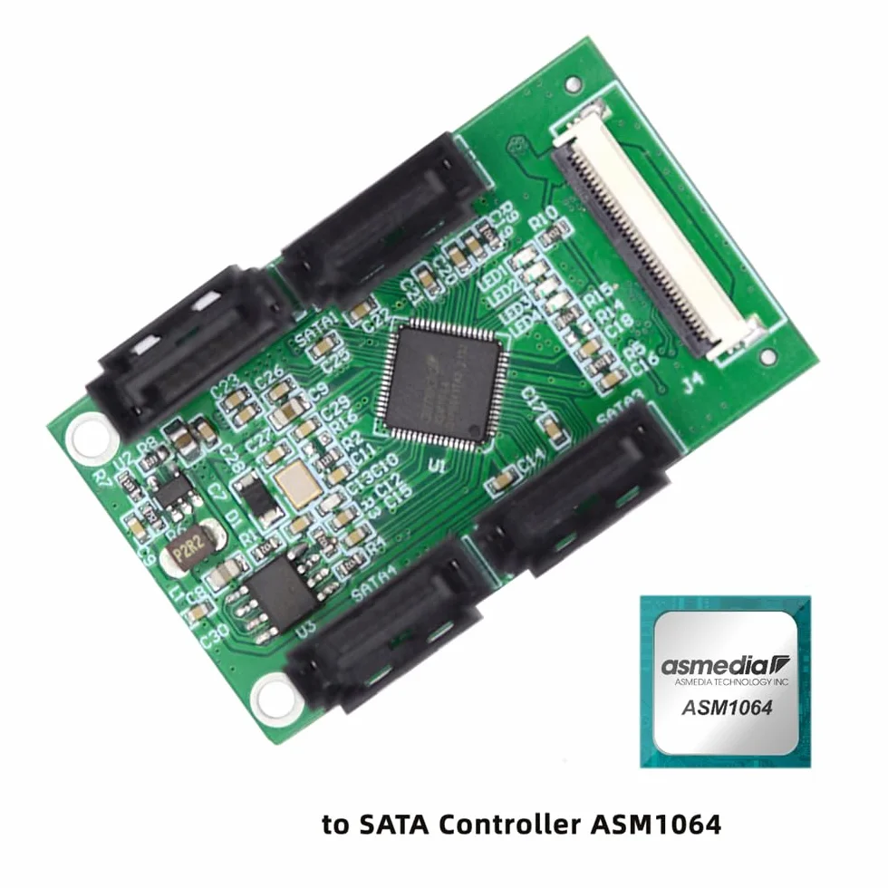Mini PCI-E PCI Express i NGFF A+E klucz do SATA 3.0 cztery porty adapter kabel 6 Gb/s dysk twardy karta przedłużająca do SSD