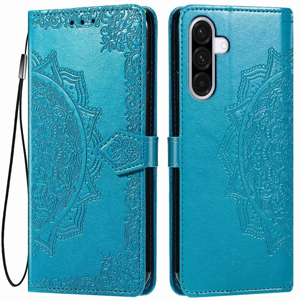 HONLEN Etui do Samsung Galaxy A56 5G, (6,7 cala) Premium PU skórzane etui z portfelem magnetycznym z klapką, 3 etui na karty z podpórką niebieskie