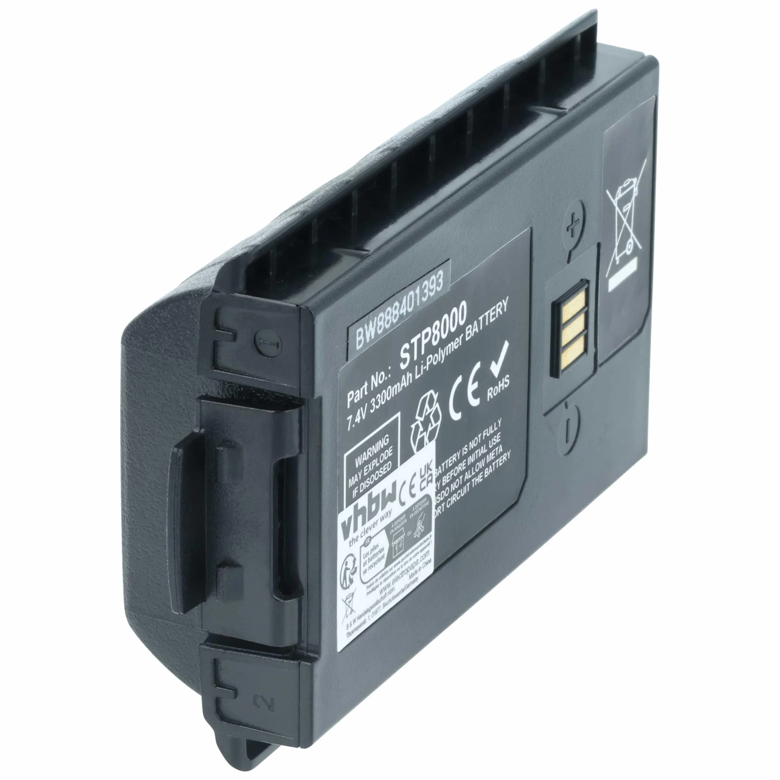vhbw 5X bateria zastępuje Simoco-Sepura STP8000 do radia (3300 mAh, 7,4 V, Li-Ion)