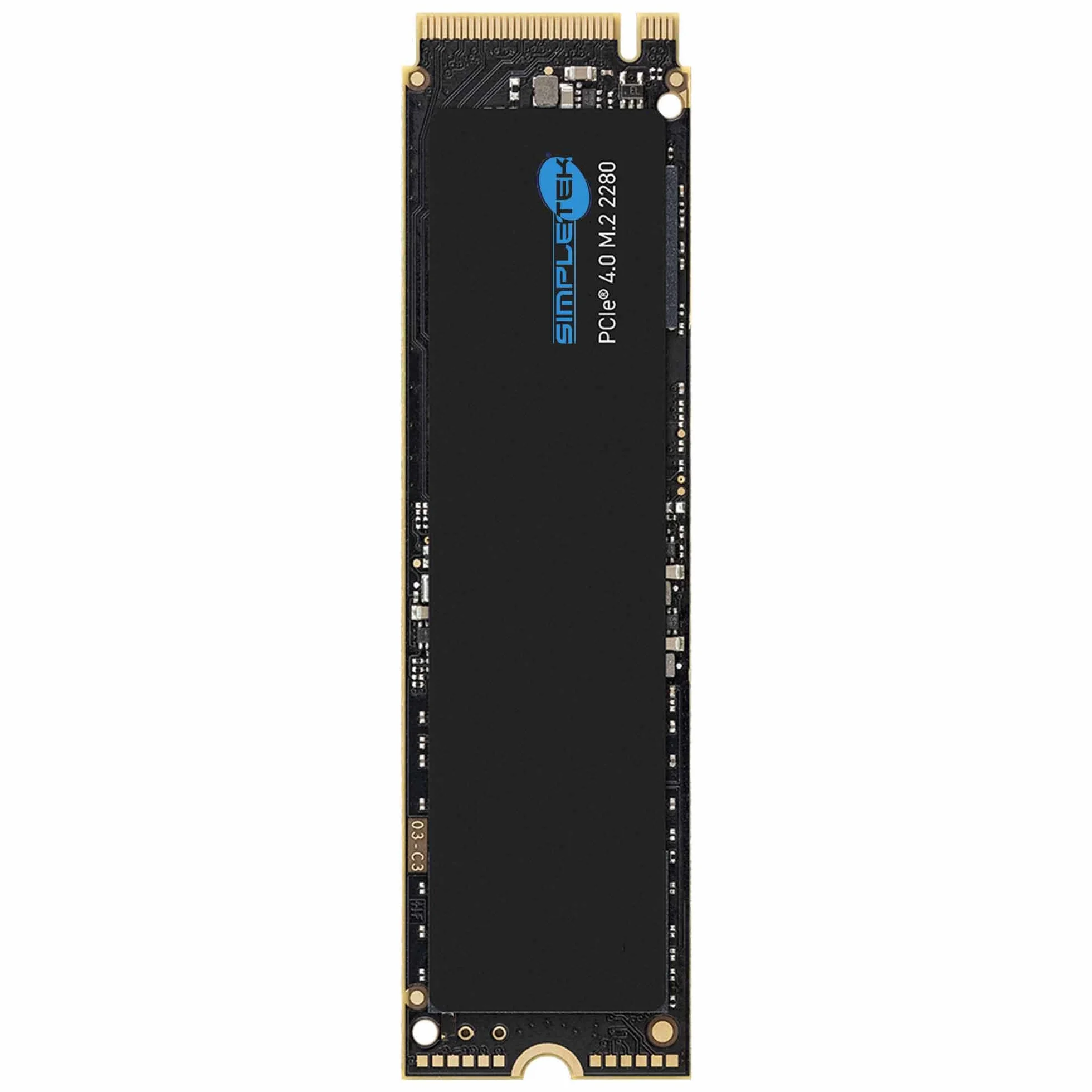 SIMPLETEK Wewnętrzny dysk SSD M.2 NVME PCIe 4.0 2280, 500 GB, 3D TLC - 4 x 4 generacji, idealny do laptopów, notebooków, pamięci komputerów stacjonarnych
