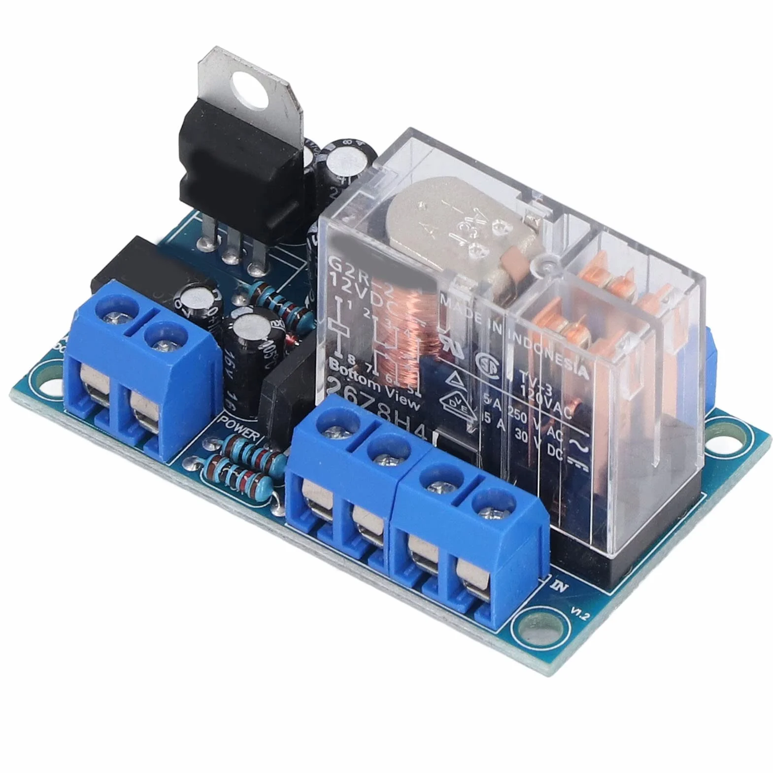 Opóźnienie Płyty Ochrony Głośników, AC DC 12V-24V Płyta Ochrony Opóźnienia, PCB Uruchamiania, kanał 2.0