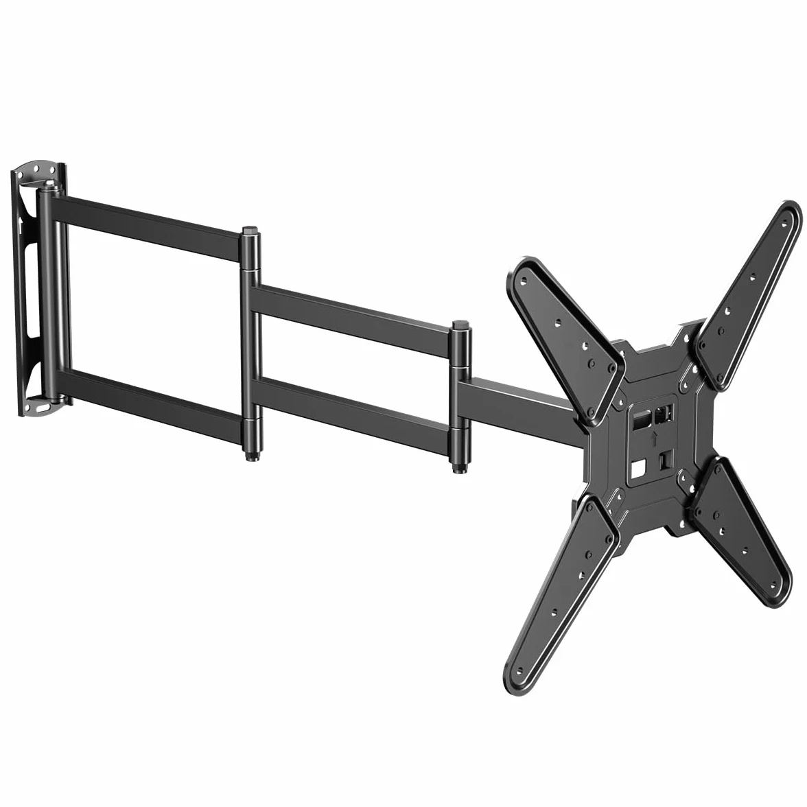 suptek Uchwyt ścienny do telewizora z ramieniem przedłużającym 1020 mm, uchwyt do telewizora pasuje do większości telewizorów 26-65", obrotowy i pochylany uchwyt do VESA 400 x 400 mm, wytrzymuje 40