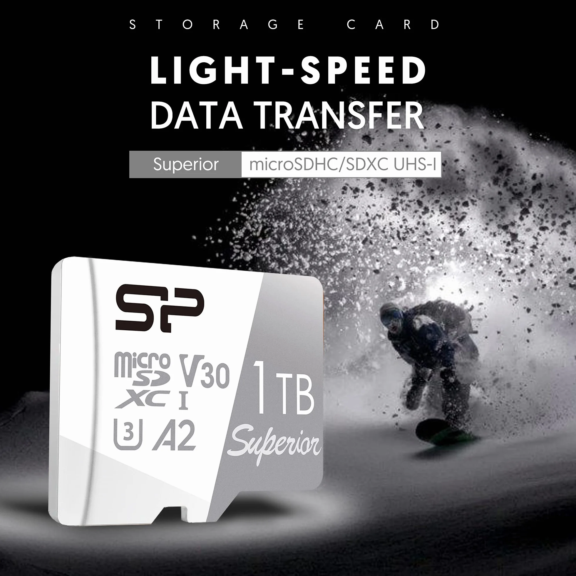 Silicon Power 1TB Superior Micro SDXC UHS-I (U3), V30 4K A2, szybka karta MicroSD, kompatybilna z Nintendo Switch