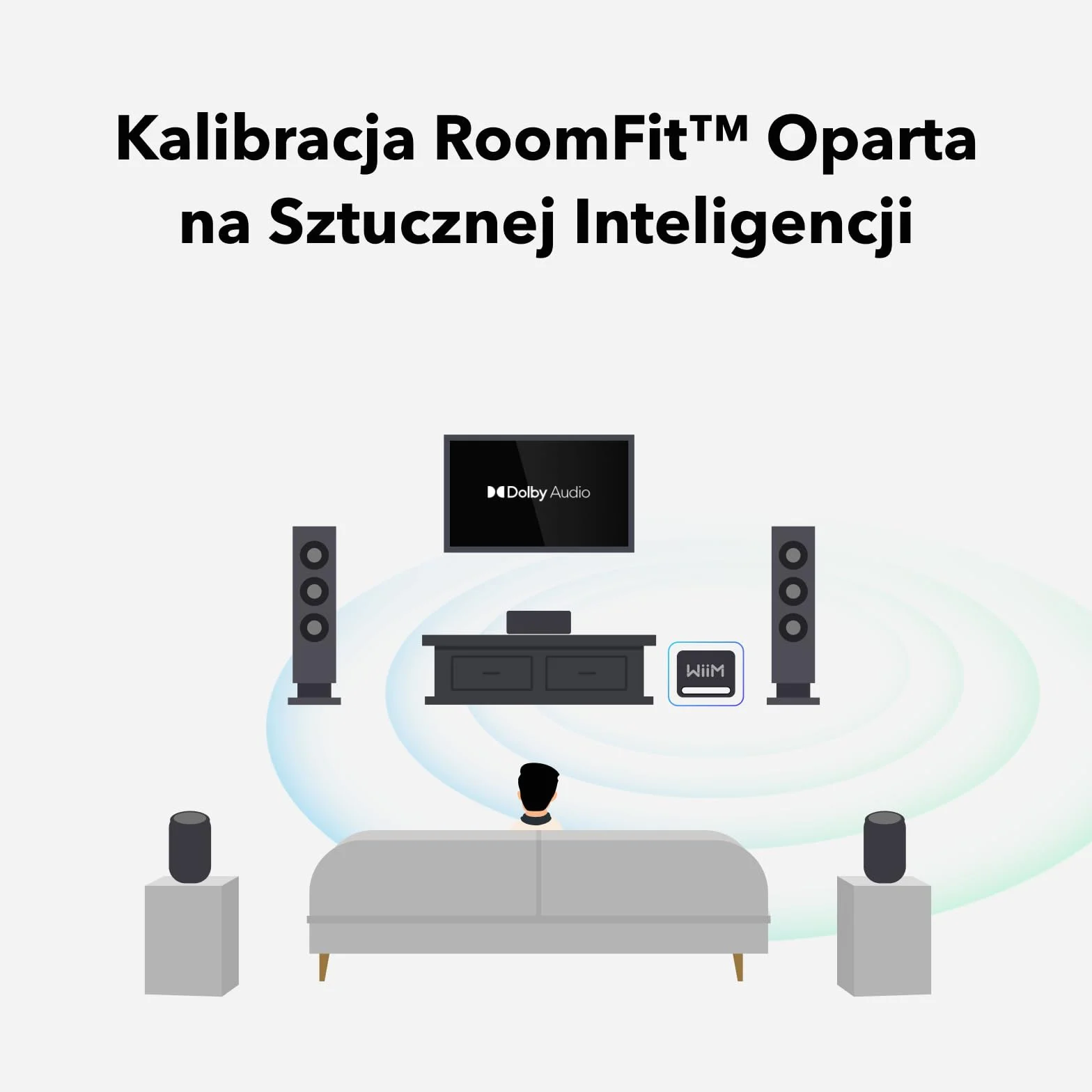 WiiM Sub Pro – Inteligentny subwoofer bezprzewodowy 8" 250 W | AI RoomFit™ | Wi-Fi 6 i BT 5.3 | Głęboki bas 25 Hz | Kompatybilny ze streamerami, wzmacniaczami i systemami RCA Sub-Out | Czarny