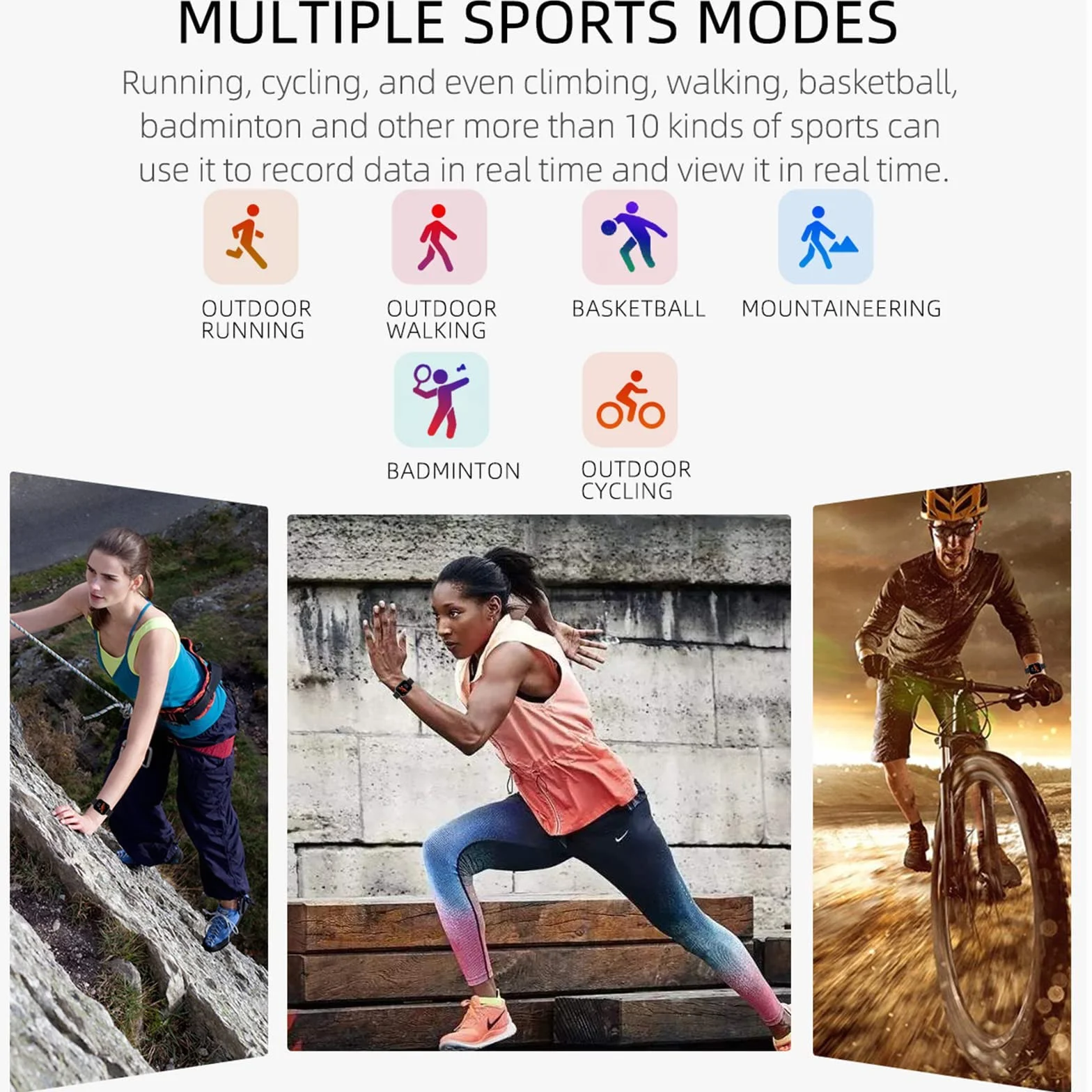 Inteligentny zegarek na telefony z systemem Android/iOS 1,54-calowy ekran dotykowy Fitness Tracker dla mężczyzn Kobiety Smartwatch z połączeniem Bluetooth/muzyką IP67 Wodoodporny zegarek fitness