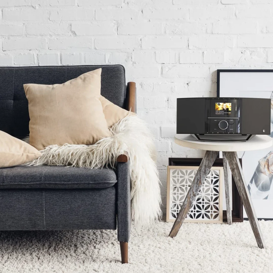 Hama radio cyfrowe DIR3510SCBTX (odbiór sygnałów FM, DAB/DAB+, obsługa Bluetooth 5, obsługa Spotify Connect, moc muzyczna 40W) czarne