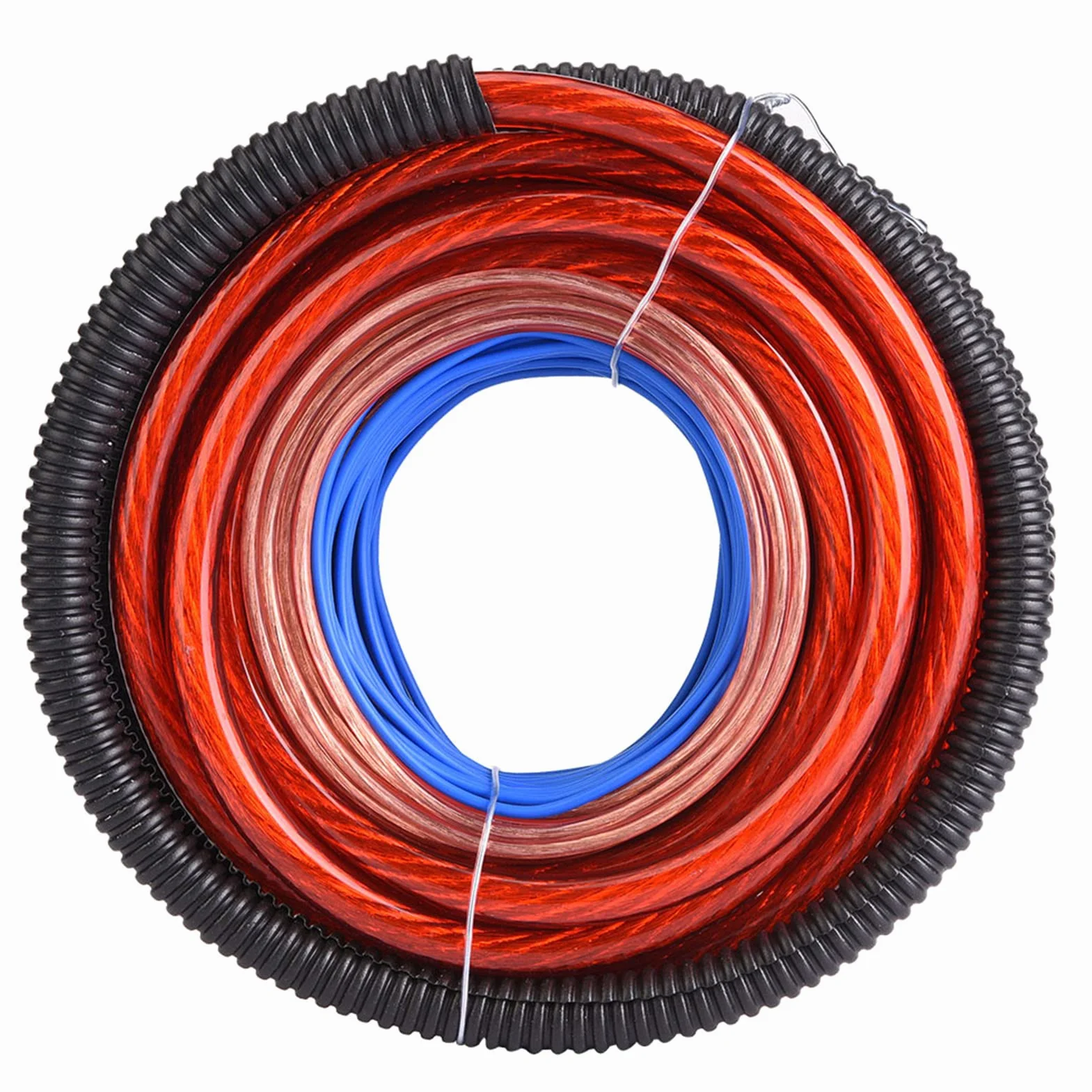 Zestaw okablowania do wzmacniacza samochodowego 2800 W, kable subwooferowe