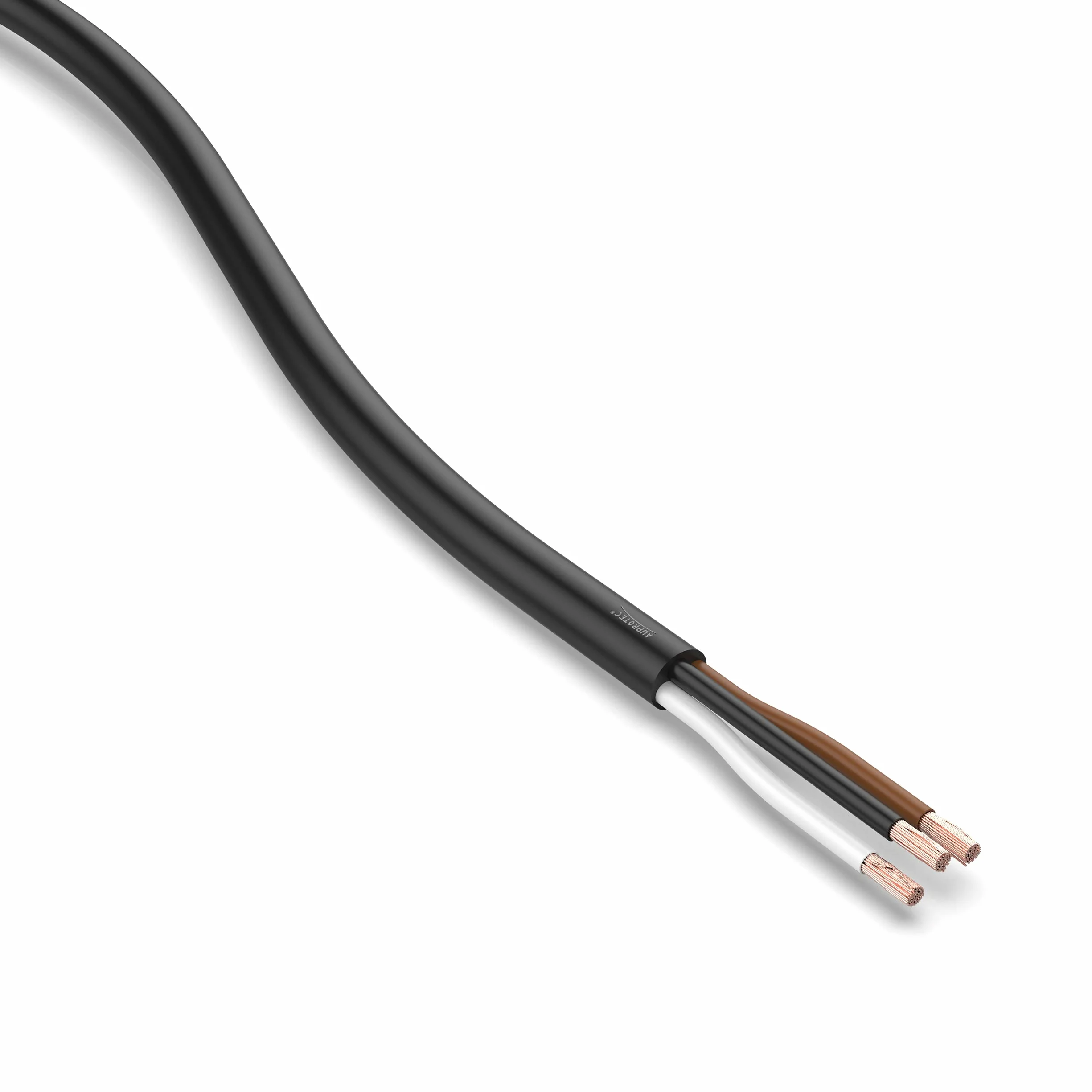 Auprotec 20 m kabel okrągły 3-żyłowy kabel elektryczny do przyczepy 3 x 0,75 mm²