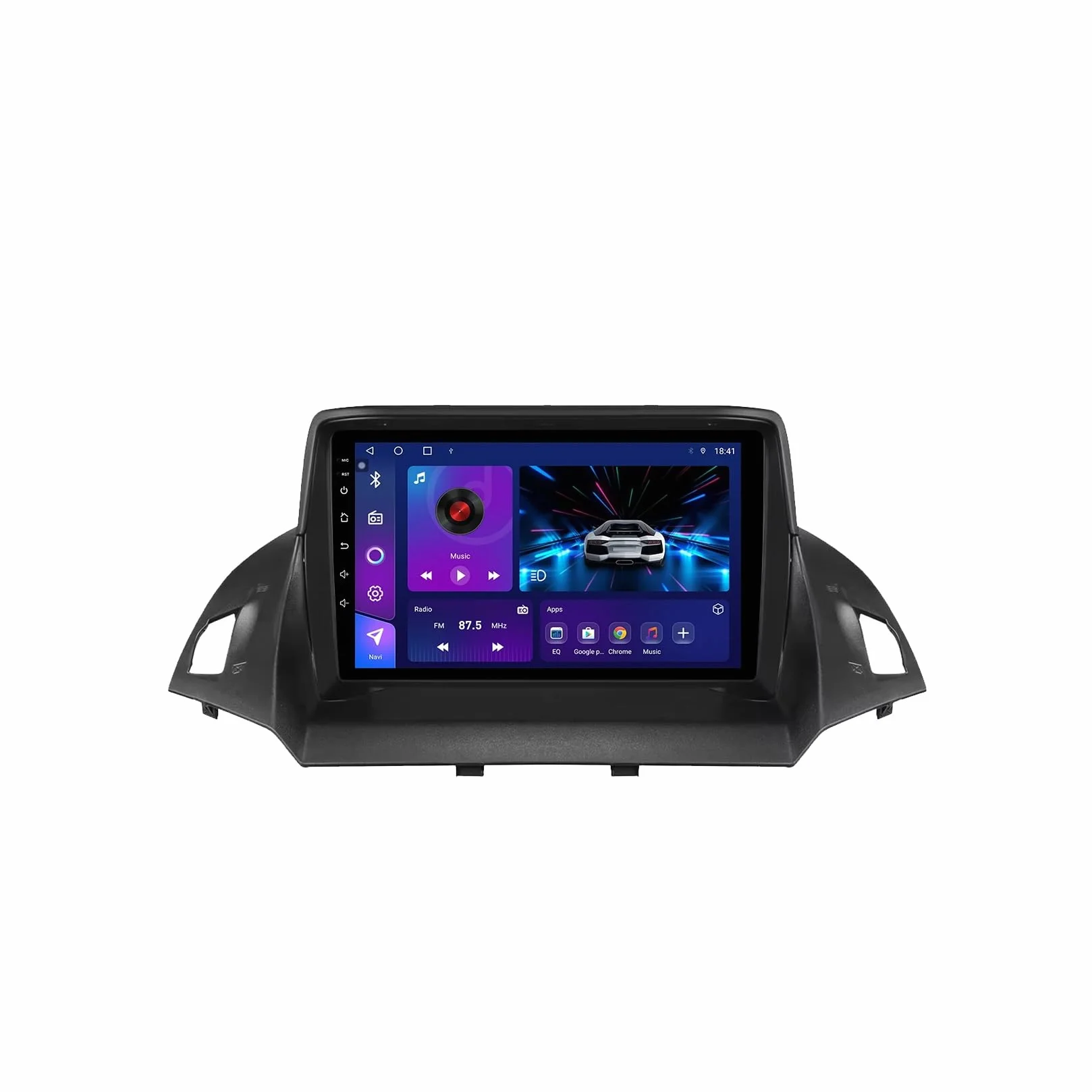 Radio samochodowe Android 15 2 DIN z 9-calowym ekranem dotykowym do Forda Kuga 2 Escape 2013-2017 z kamerą cofania/Carplay/BT/FM/GPS/USB/sterowaniem z kierownicy/audio samochodowe (EP70 8+12
