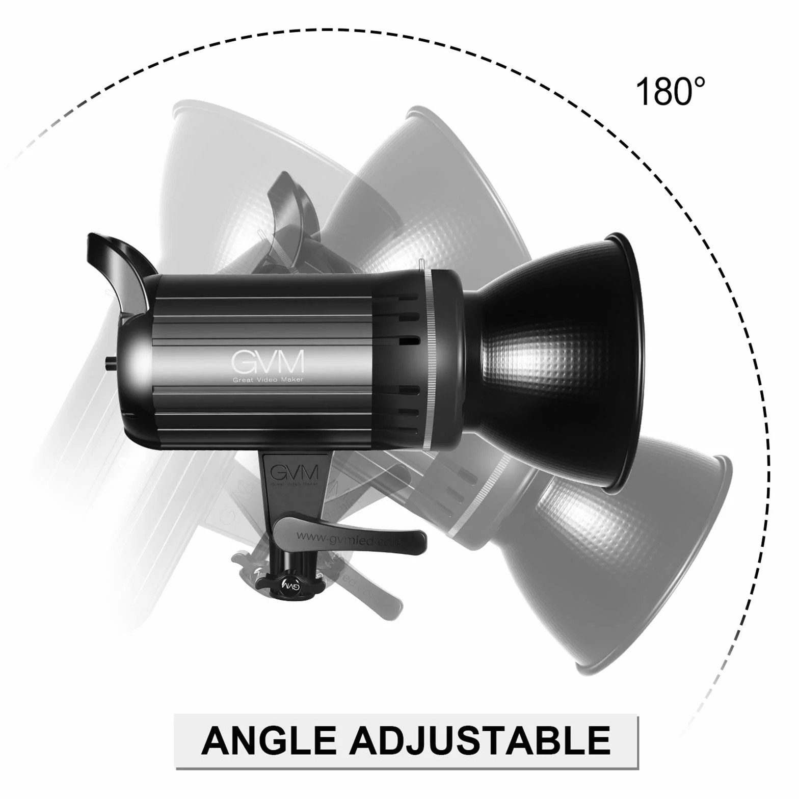 Dwukolorowa lampa wideo LED, GVM 100 W oświetlenie fotograficzne z uchwytem Bowens, system sterowania aplikacją, zestaw oświetlenia wideo do YouTube Outdoor Studio, możliwość przyciemniania 3200 K-5600 K, CRI 97+