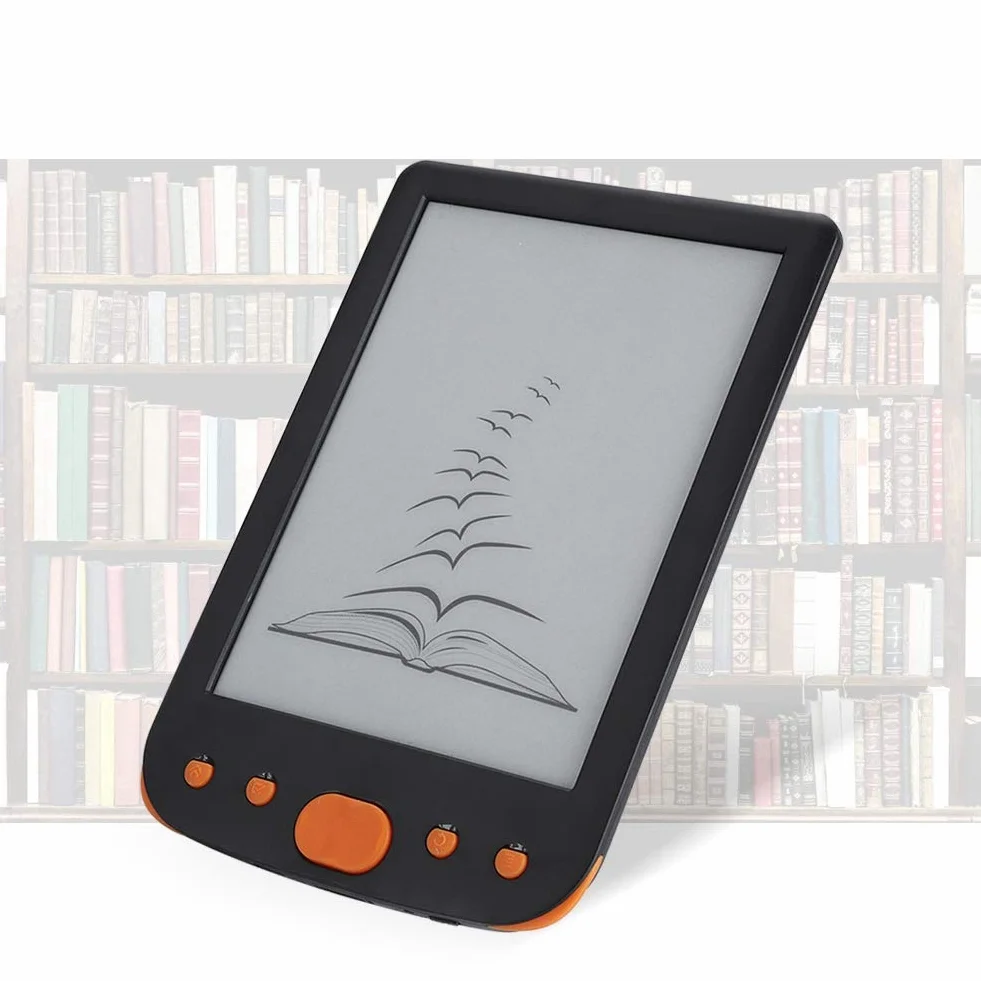 Czytnik e-booków, BK-6025L ​​E-ink Ink Ochrona ekranu przed zachlapaniem Książka cyfrowa do czytania(Pomarańczowy)