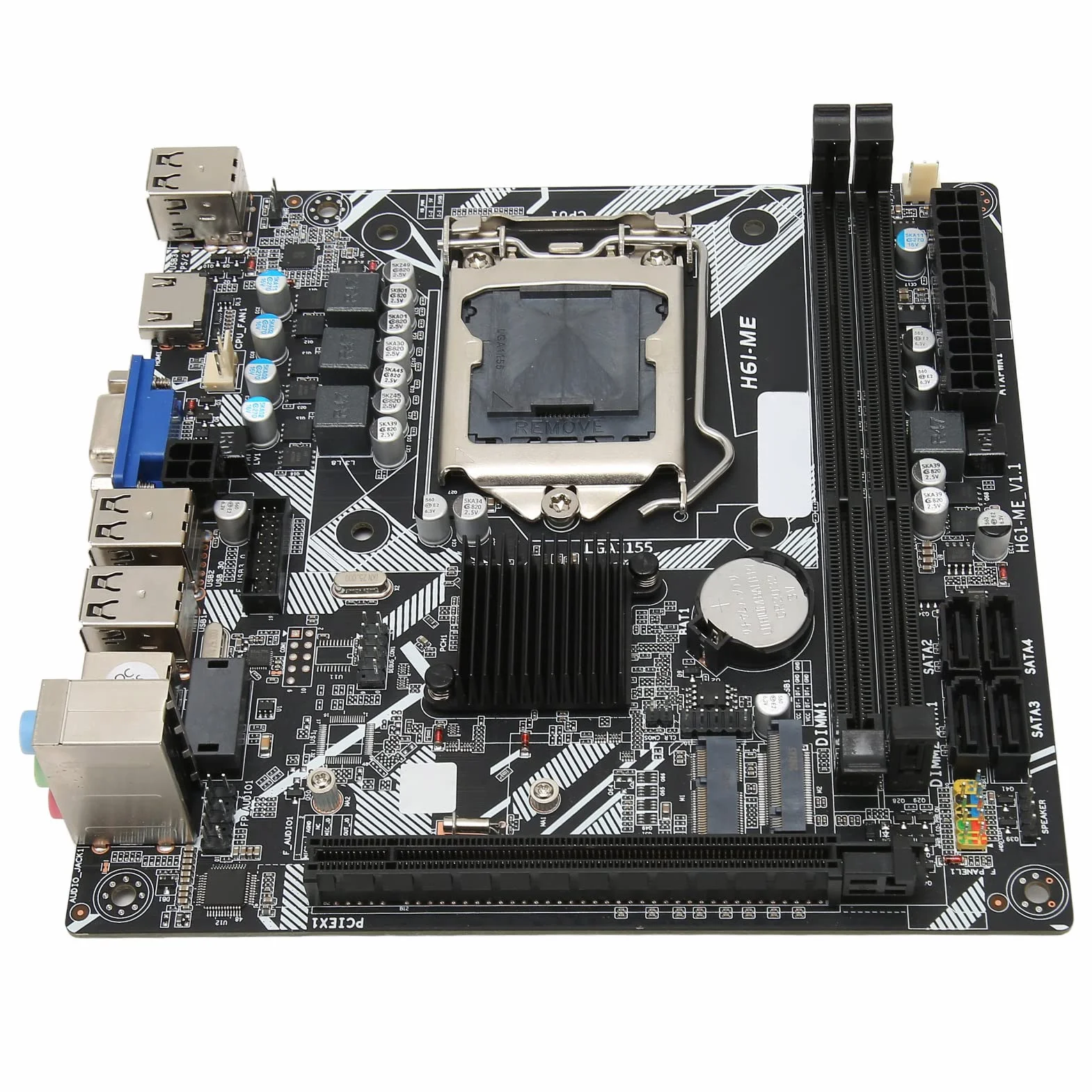 LGA 1155 Płyta Główna Mini ITX DDR3 do Komputera Stacjonarnego Płyta Główna Komputera NVME WiFi M.2 VGA Wyjście HD 10 USB 2.0 Mini ITX Kompletna Zamienna Płyta Główna