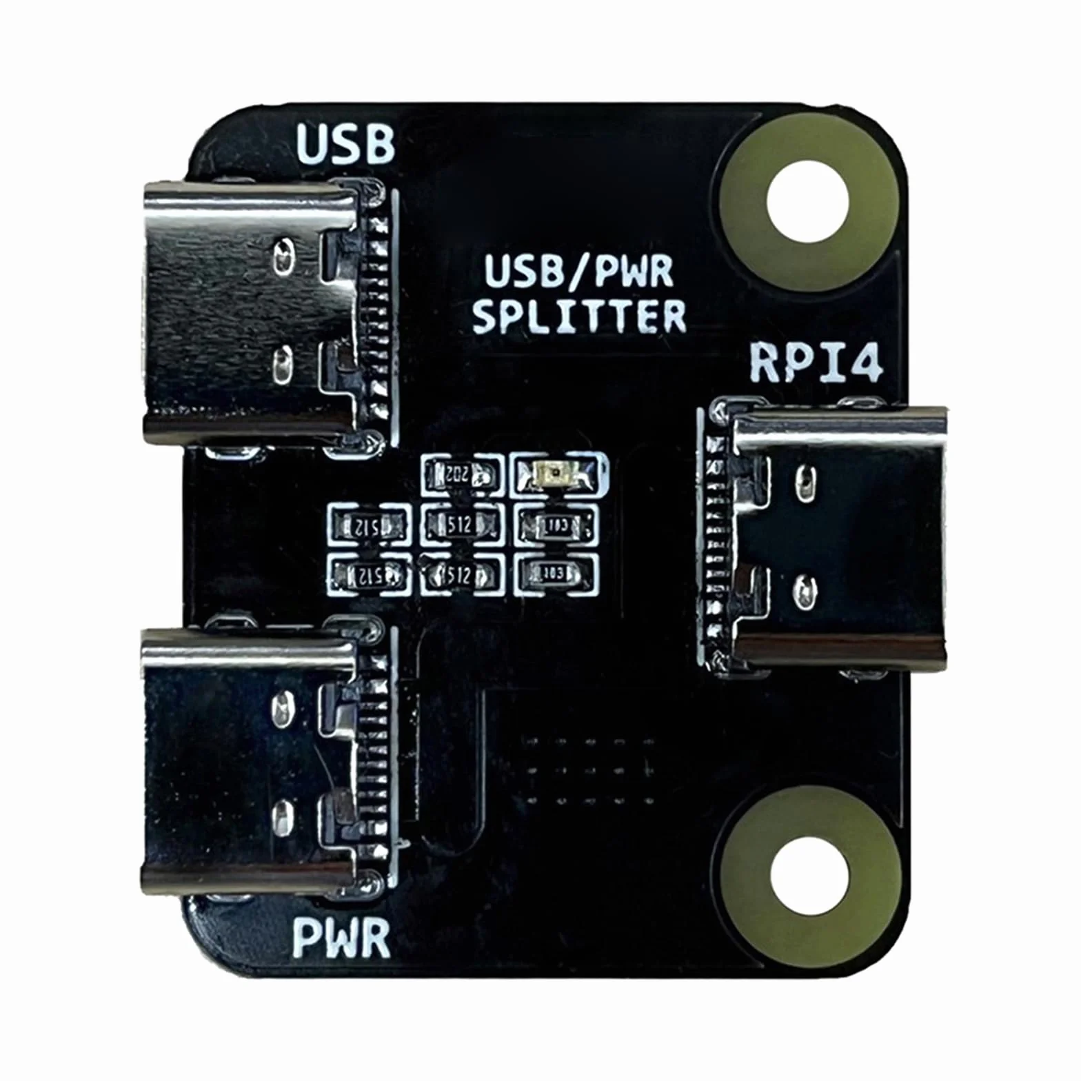 Wygodny rozdzielacz USB 3 porty rozdzielacz zasilania typu C do rozdzielacza zasilania RPI BliKVM i PiKVM "KVM Over IP Controller Power Distributor
