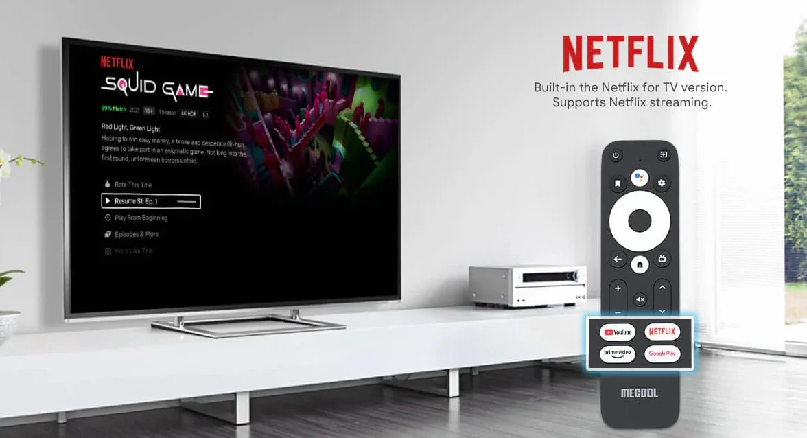 Android 10.0 TV Box, KM2 Smart TV Box Netflix Google Certified USB 3.0 Ultra 4K HDR 2 GB 8 GB Support 2.4G 5.0G WiFi BT 4.2 z Amlogic S905X2 Google Assistant Dolby Audio