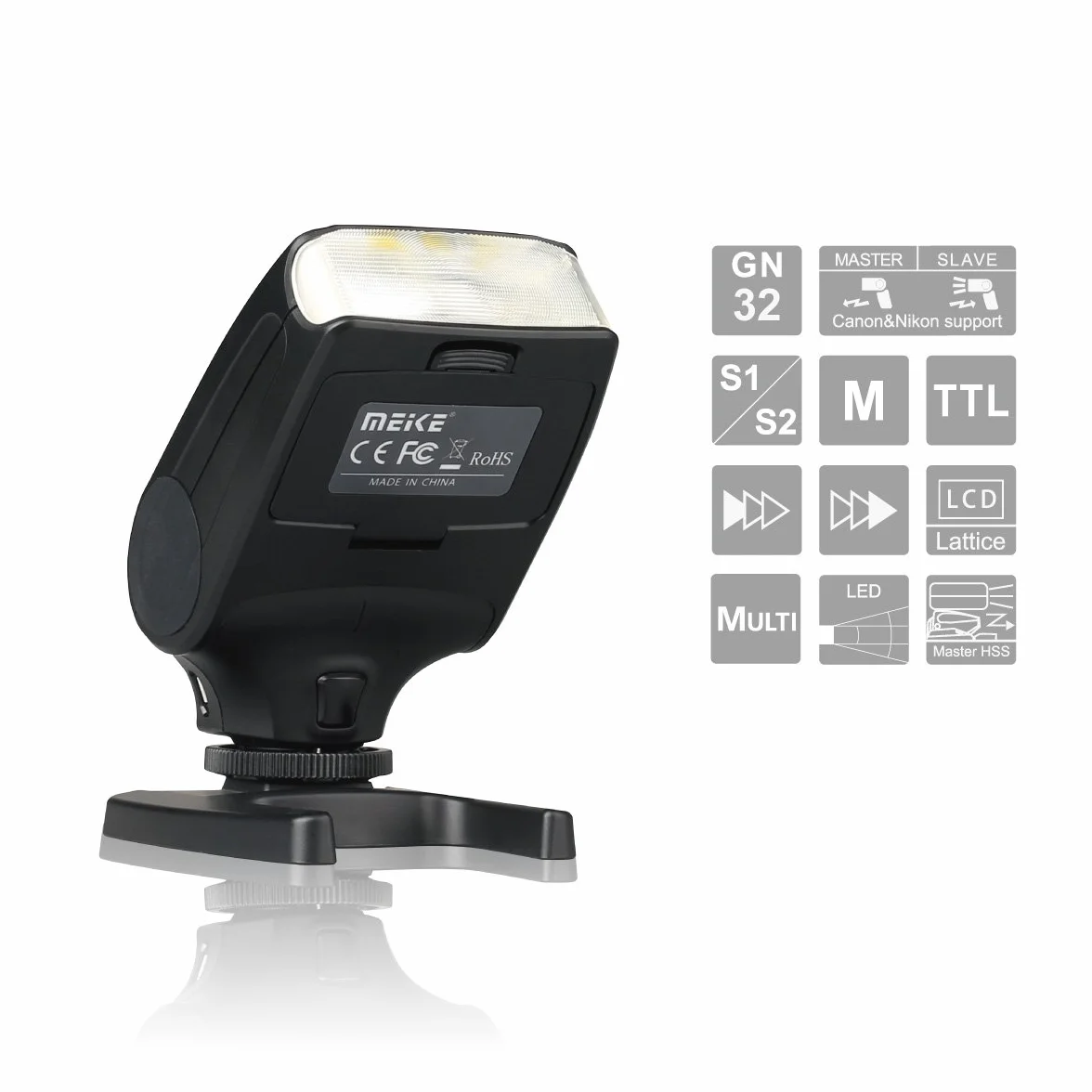 MEIKE MK-320N Mini TTL Speedlite Automatyczna lampa błyskowa dla Nikon MI Hot Shoe DSLR i aparatów bezlusterkowych J1 J2 D550 D810 D800 D7000 itp