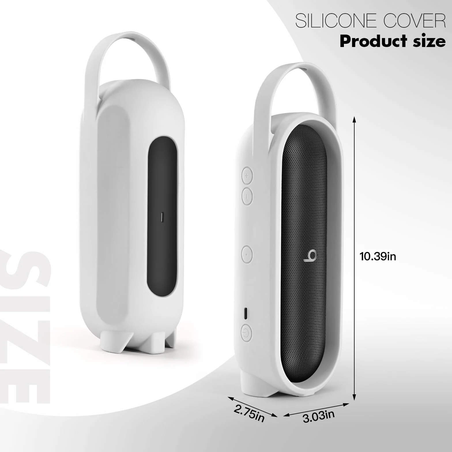 Silikonowe etui do Beats Pill Głośnik Bluetooth Pokrowiec ochronny Silikonowy miękki rękaw zapobiega zadrapaniom (szary)