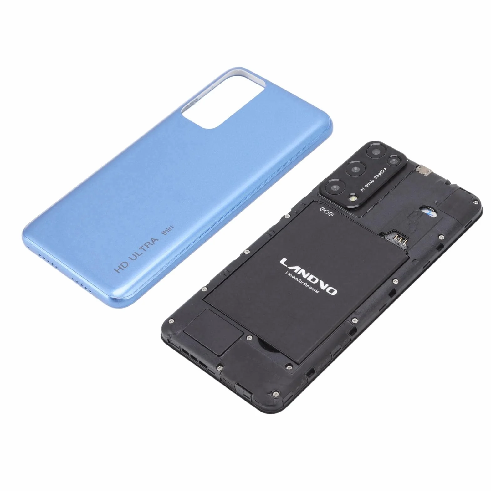 Telefon Komórkowy Rino8 Pro 3G, Smartfon Dual SIM Z Podwójnym Trybem Gotowości, Telefon Komórkowy Z Pełnym Ekranem 5,45 Cala HD Plus, 2 GB/32 GB, Tylny Aparat Przedni 5 MP I 2 MP(Niebieski)